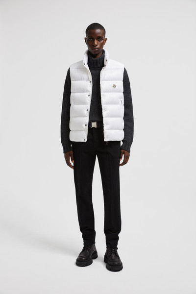 Men white puffer vest best sale