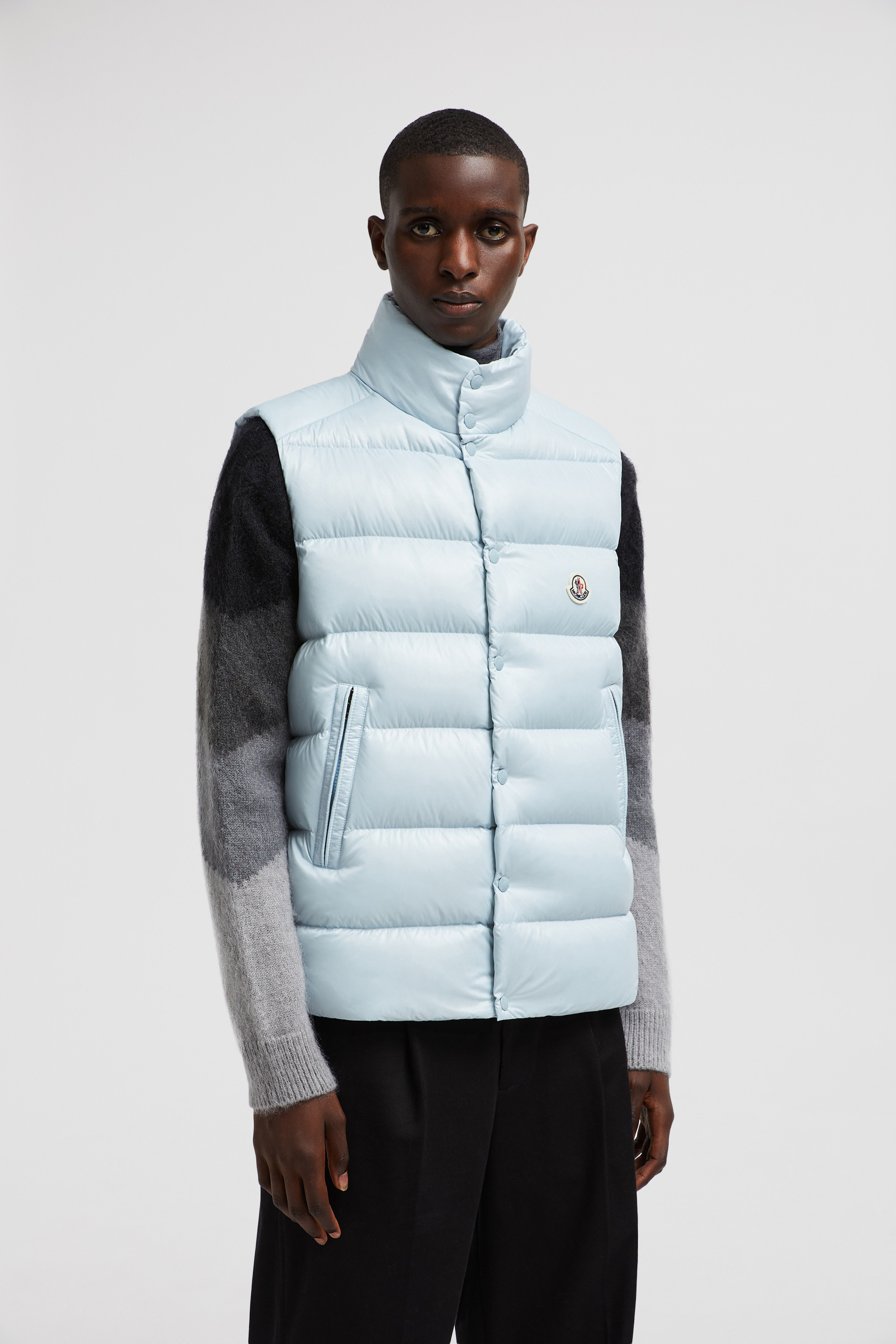 Light blue moncler vest online