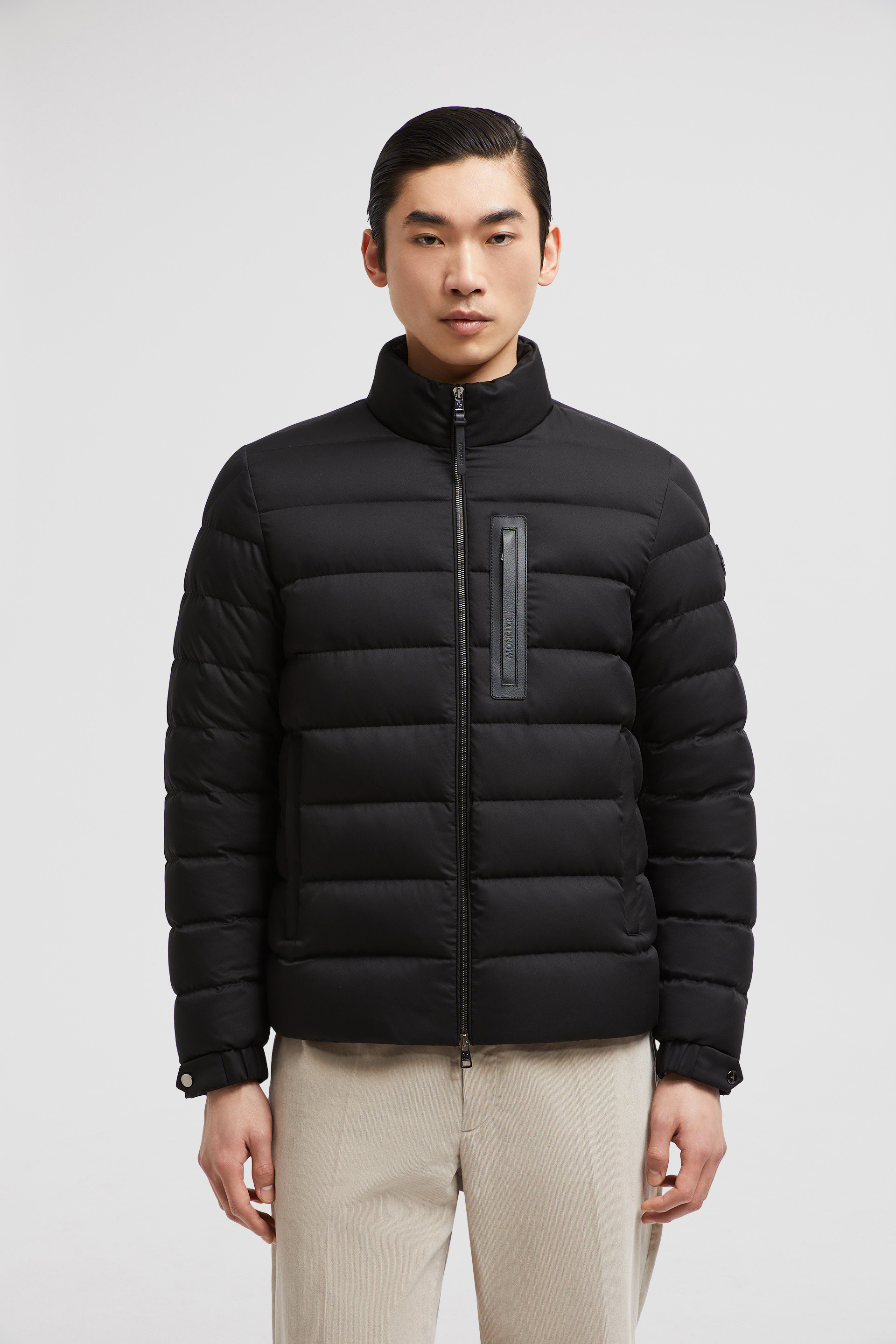 Black Lauriolle Hooded Short Down Jacket Short Down Jackets for Men Moncler HK