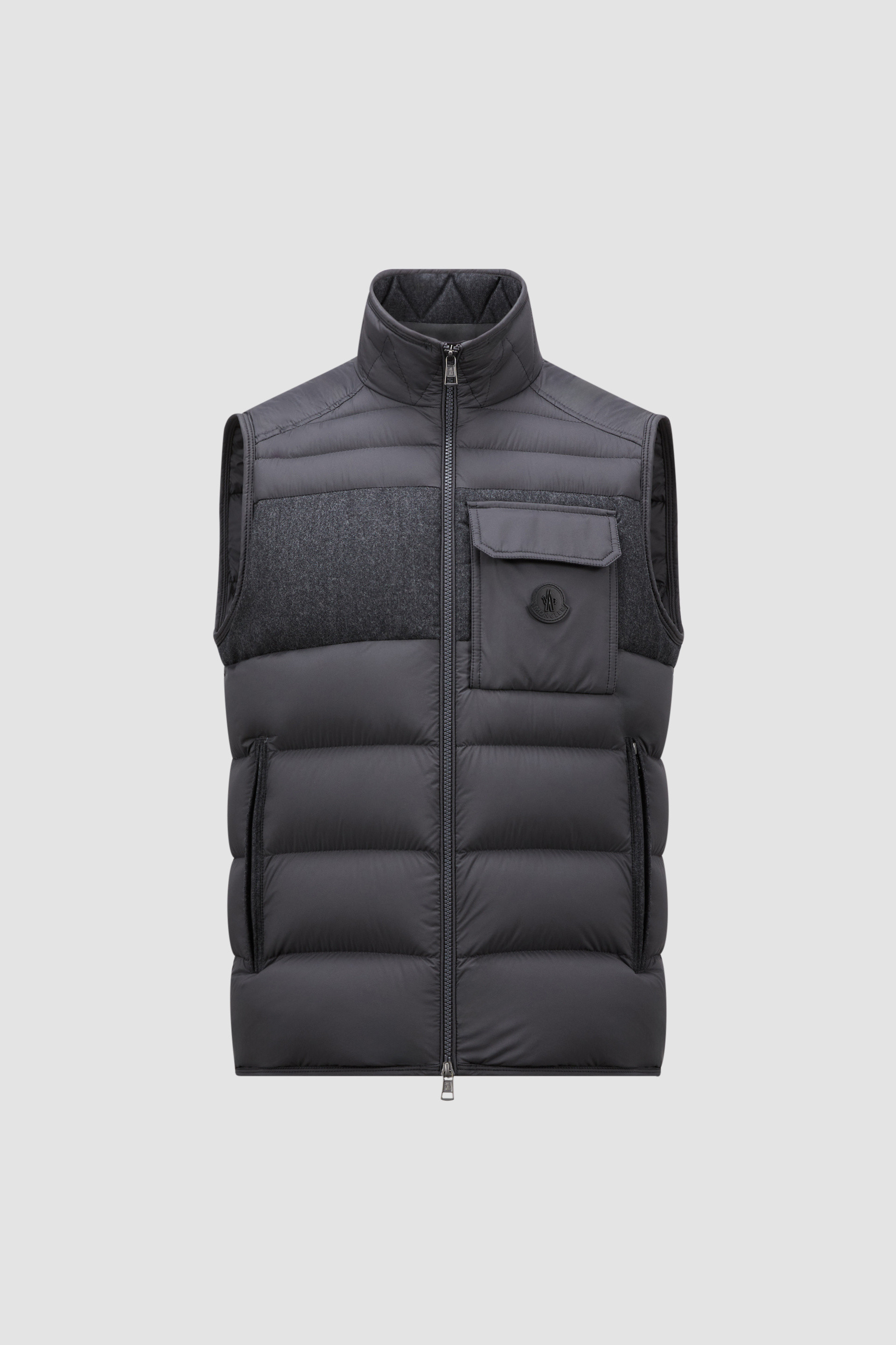 Moncler vest grey hotsell