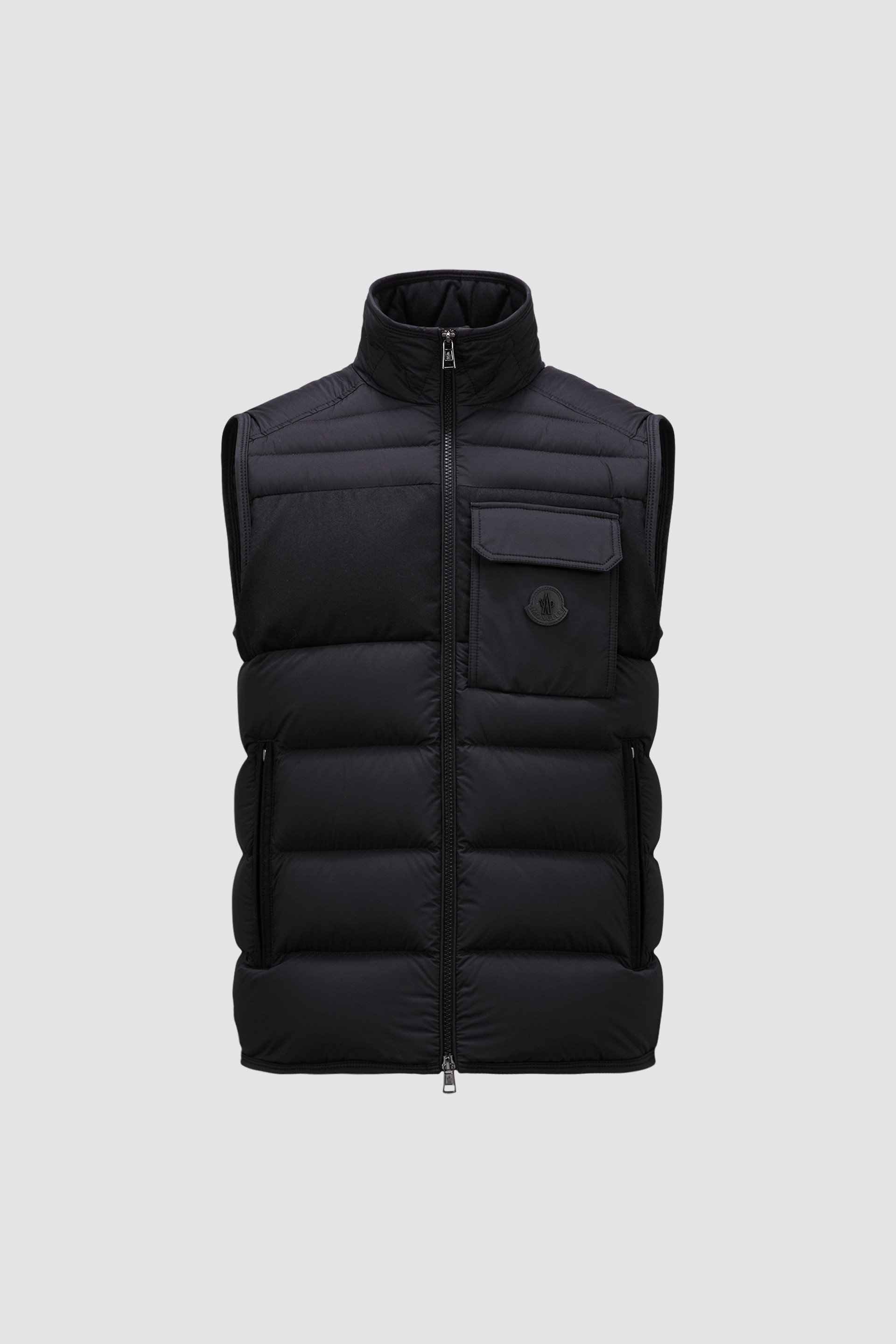 Moncler mens vest with hood online