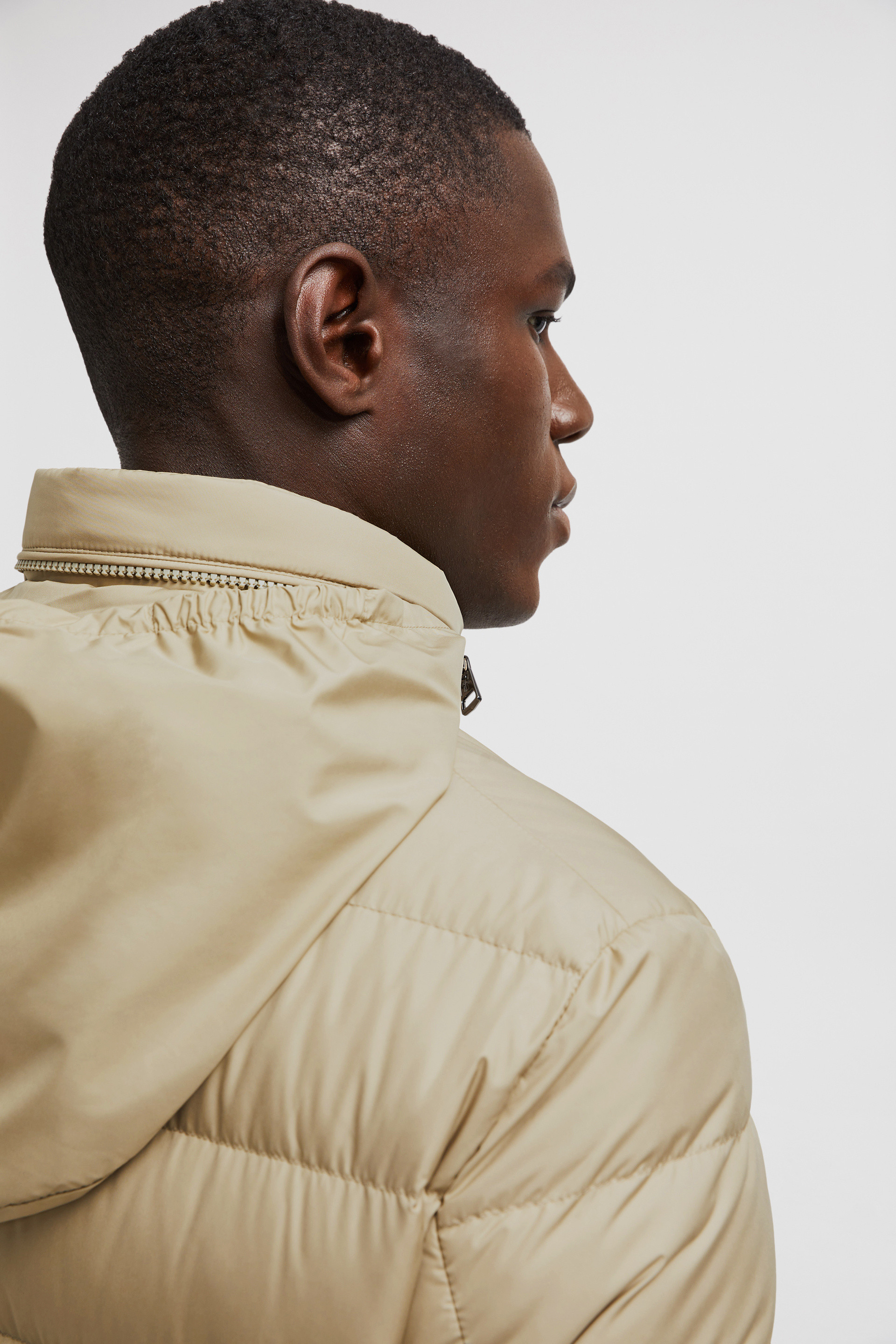 Beige Malinvern Hooded Short Down Jacket - Short Down