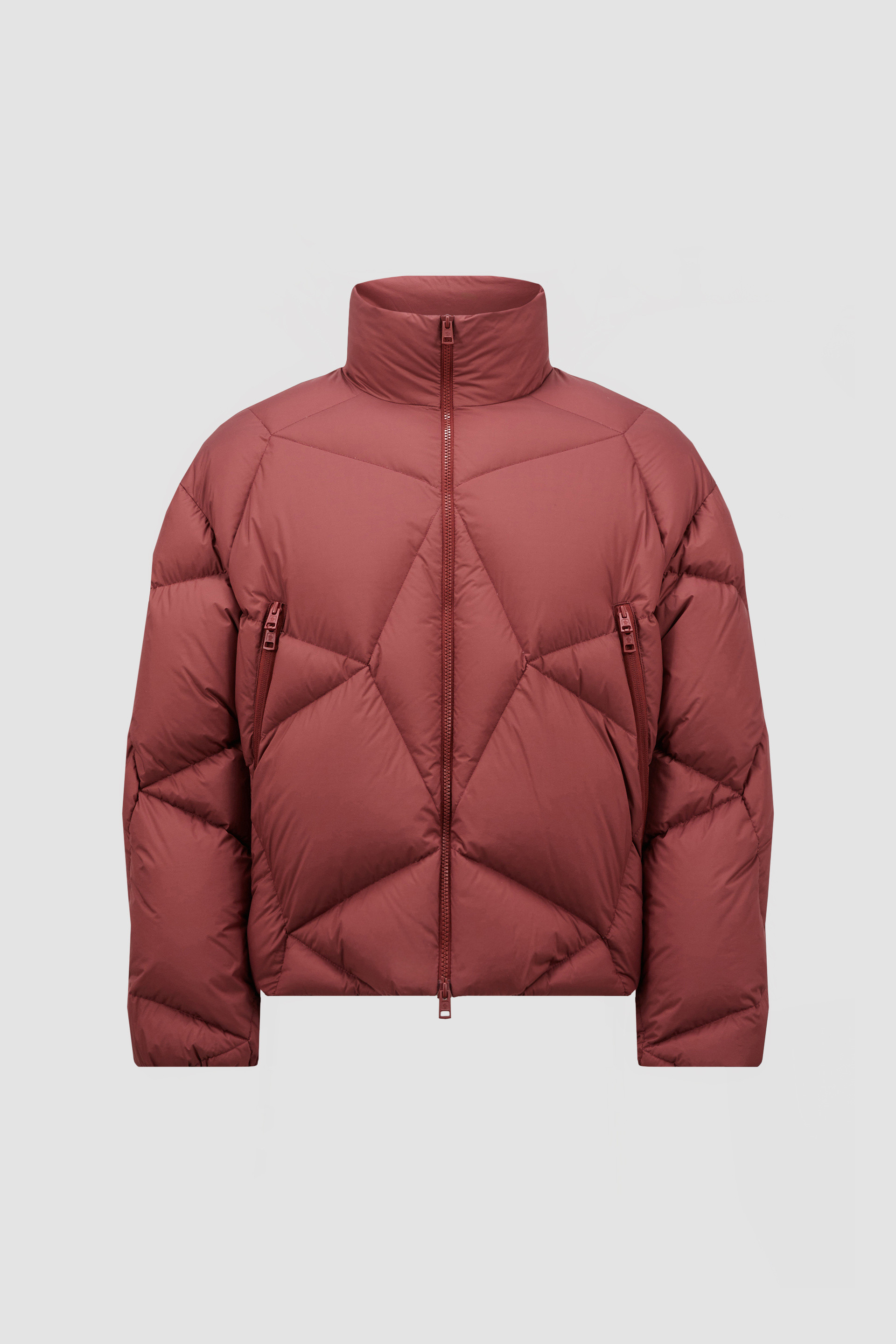 Vardar Graphic-Quilted Short Down Jacket ★関税込 Red Brown Vardar Graphic-Quilted Short Down Jacket - Short