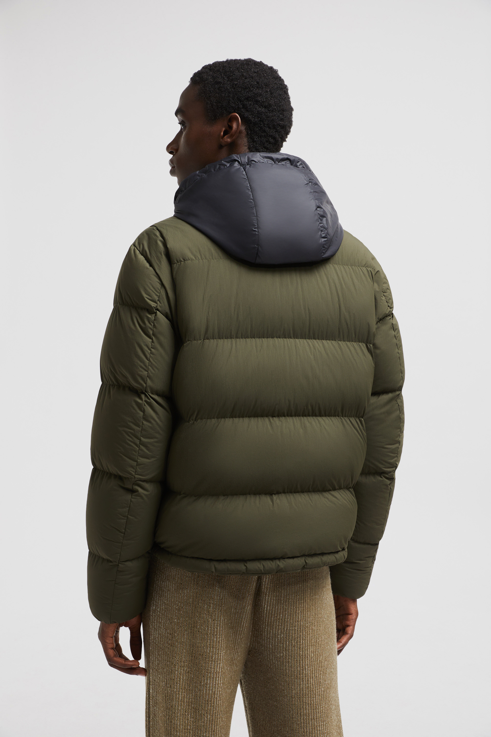 Moncler coat mens green online