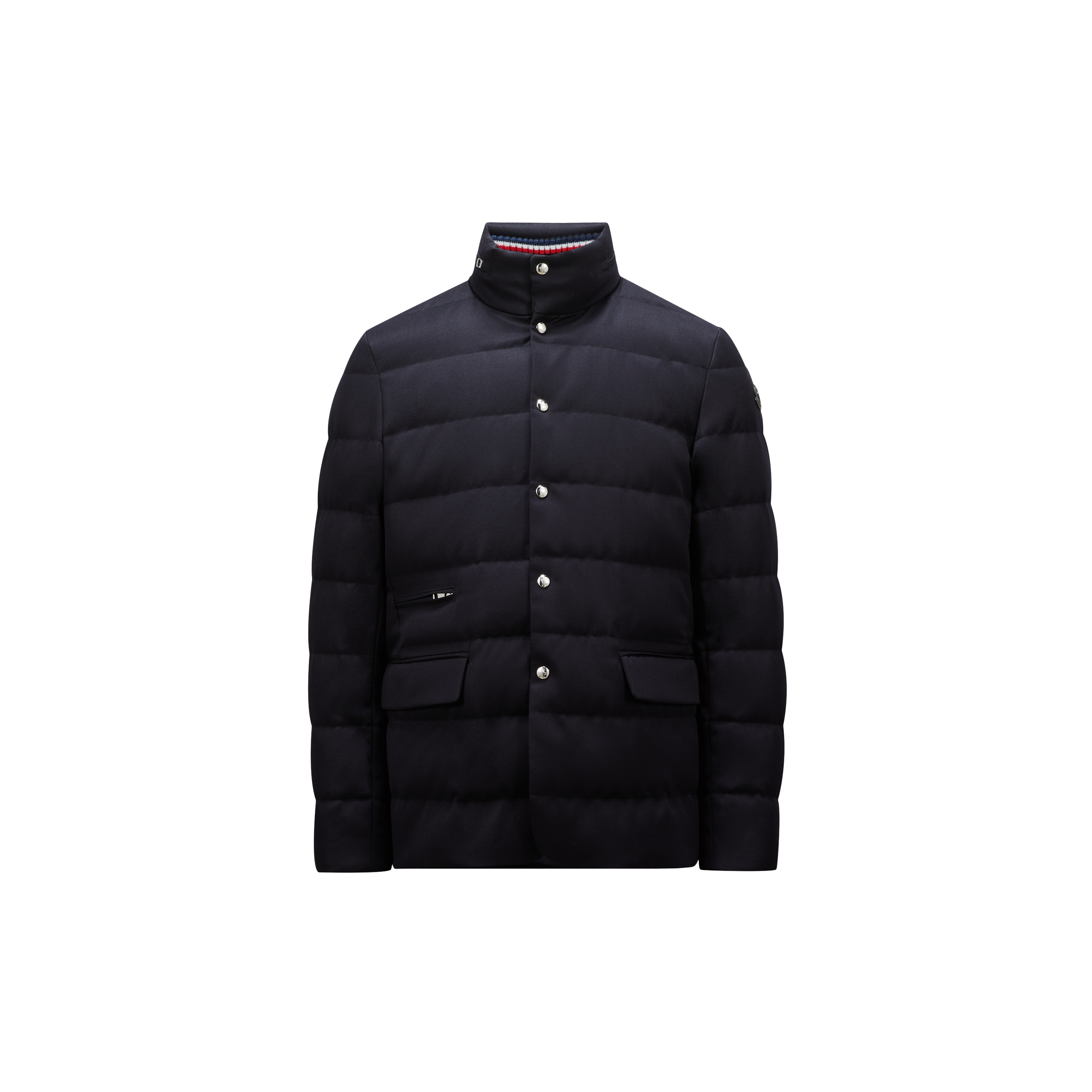 Shop Moncler Collection Doudoune Courte Bess In Blue