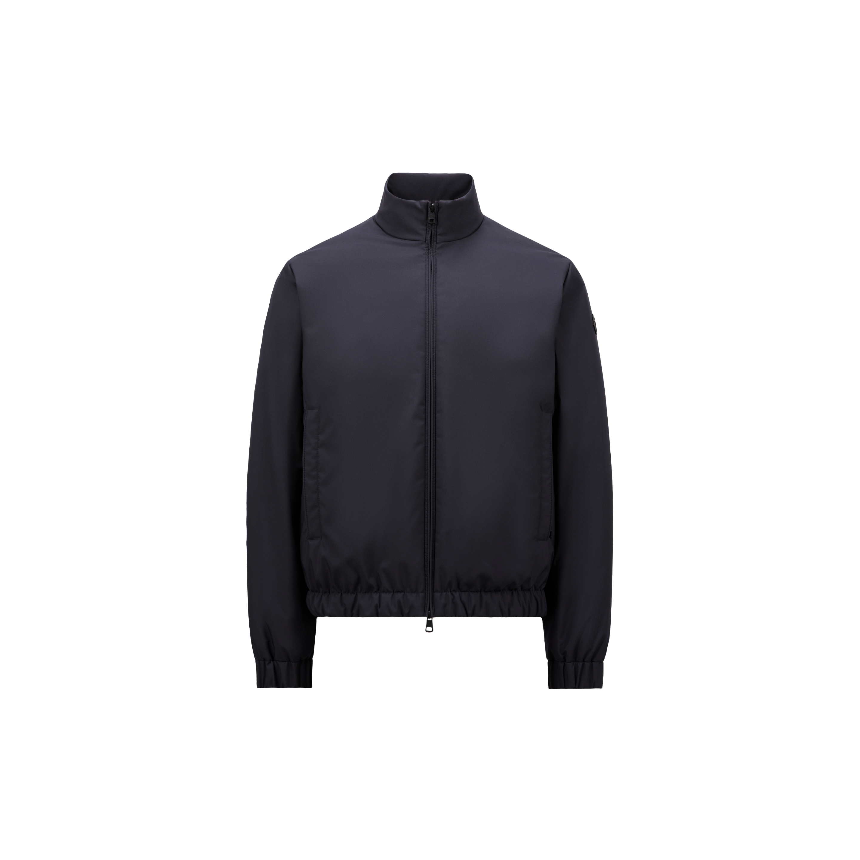 Moncler Luserna Short Down Jacket In Blue