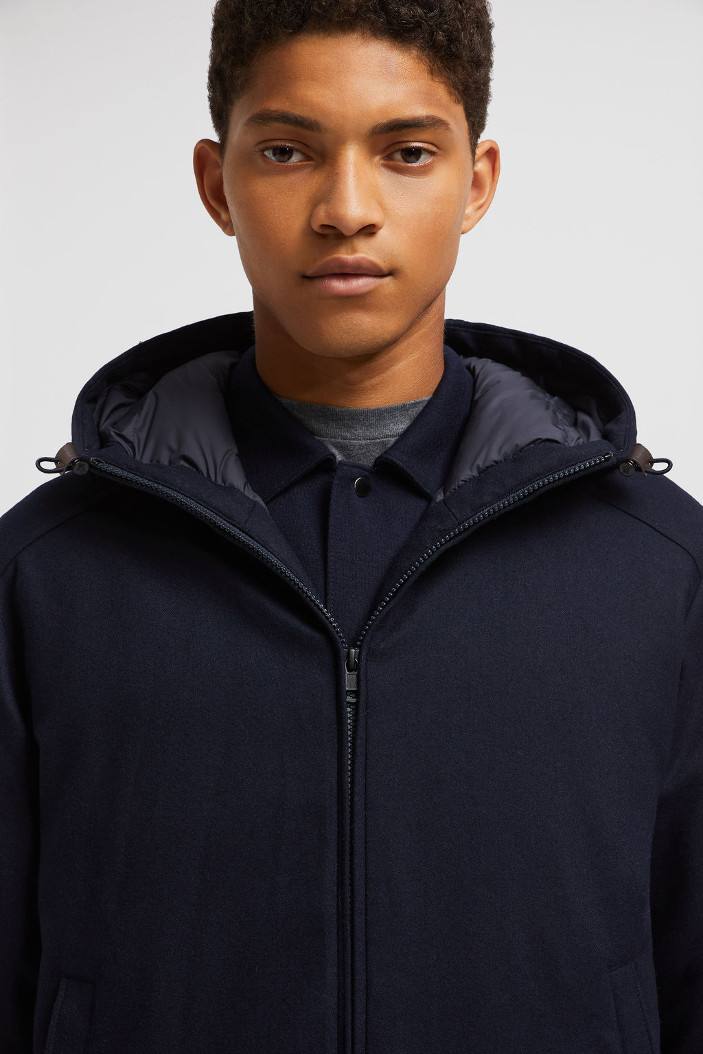Royal Blue Torrani Cashmere Short Down Jacket Short Down Jackets for