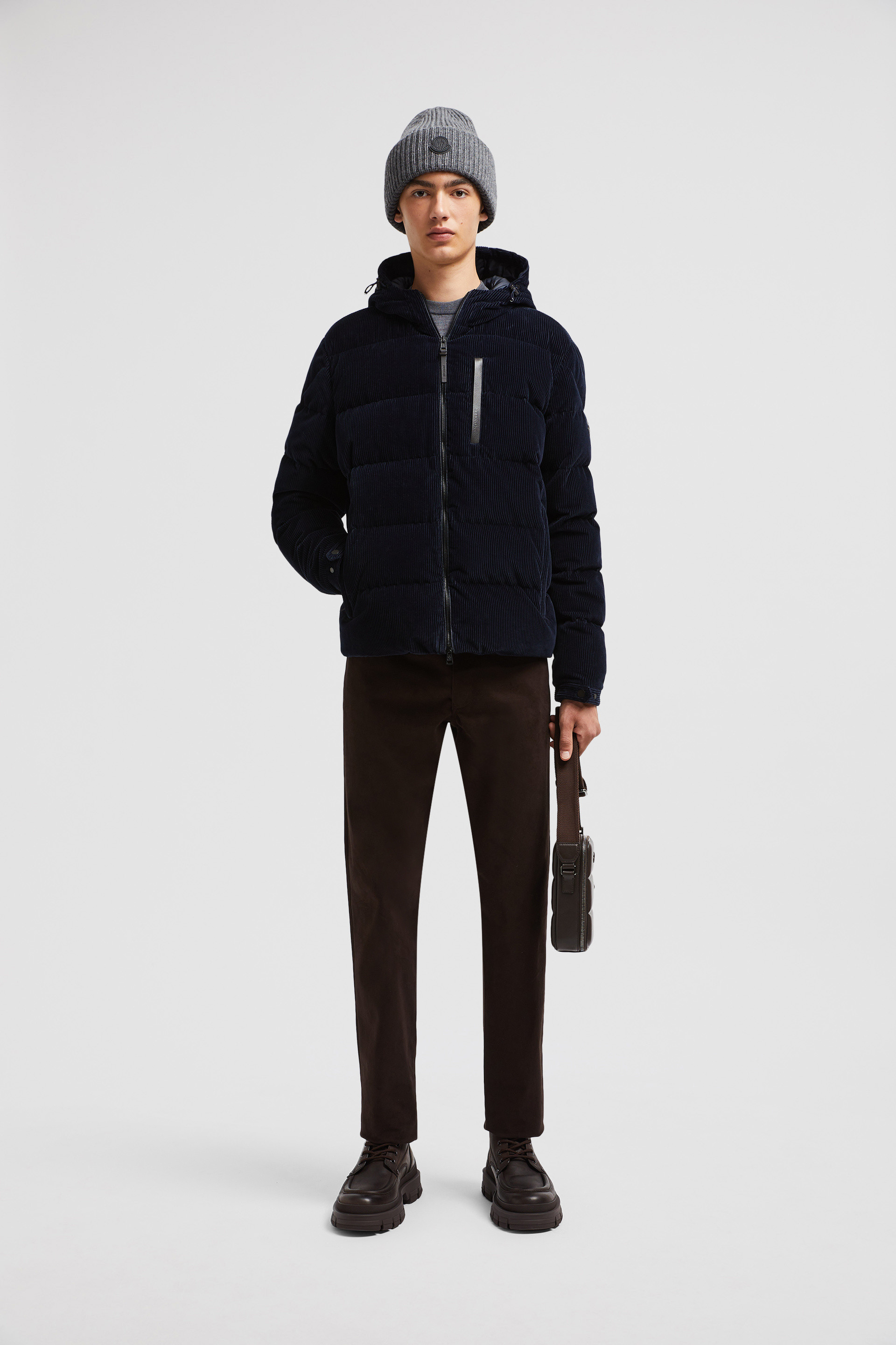 Moncler corduroy puffer deals