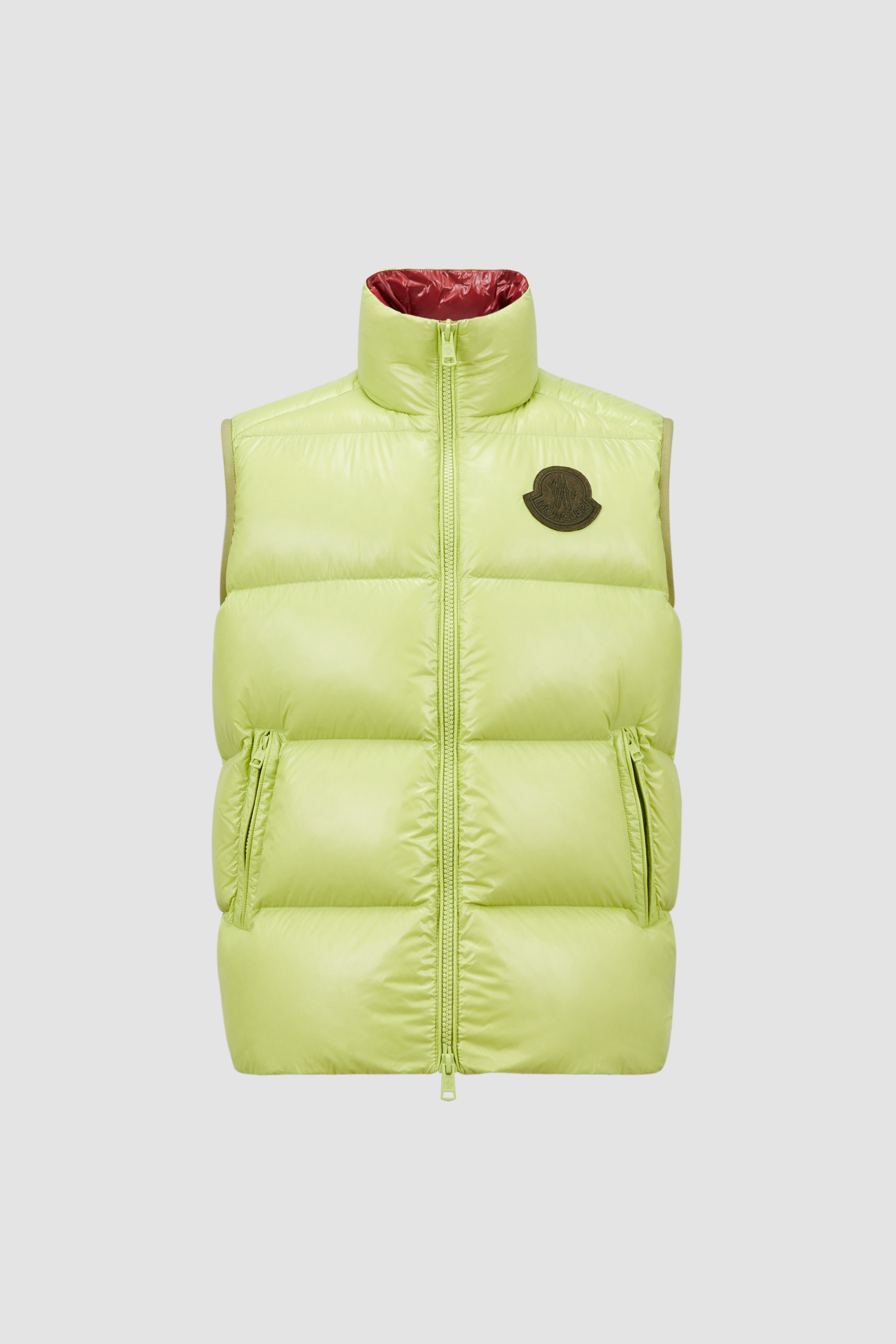 Green moncler body warmer hotsell