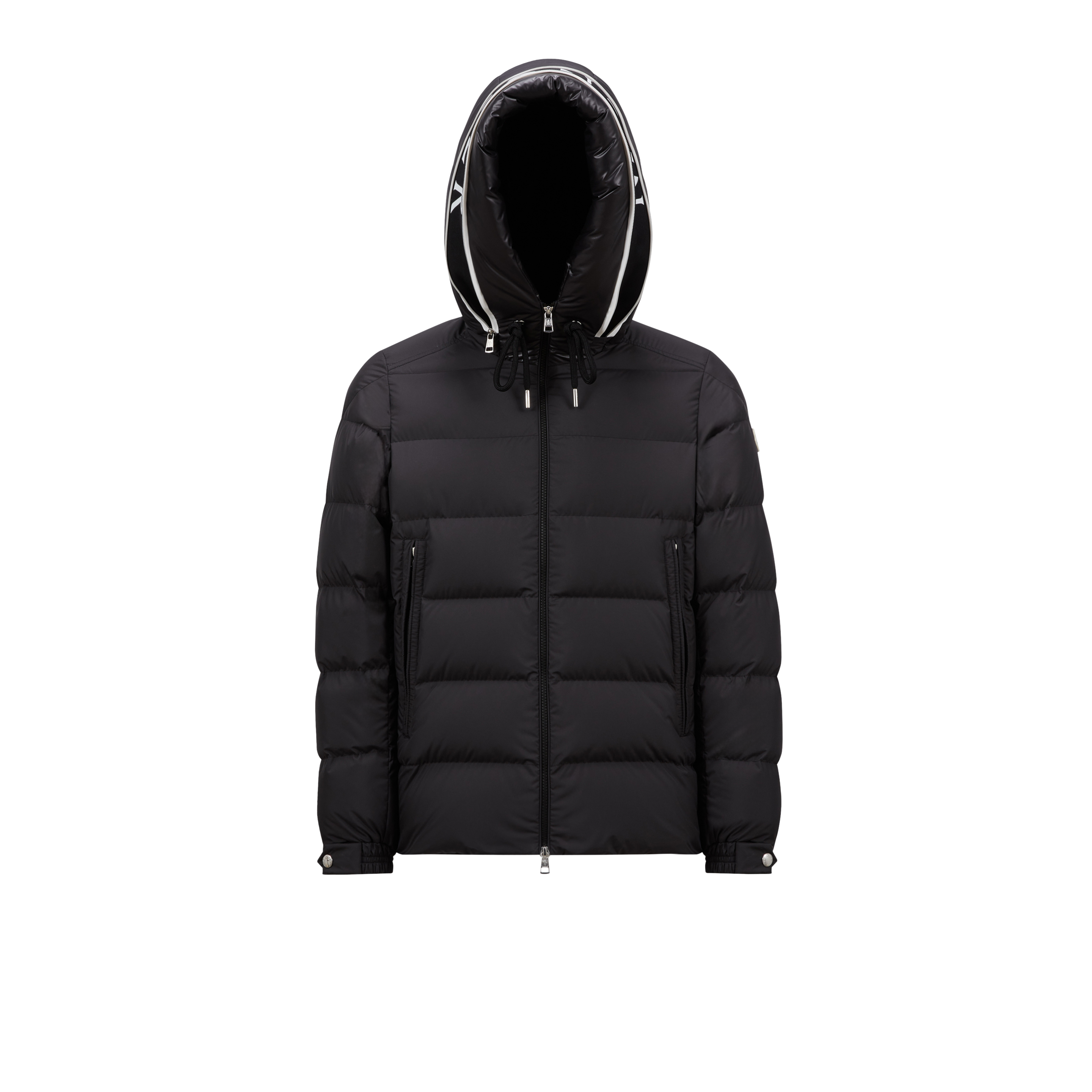 Shop Moncler Collection Cardere Short Down Jacket Black