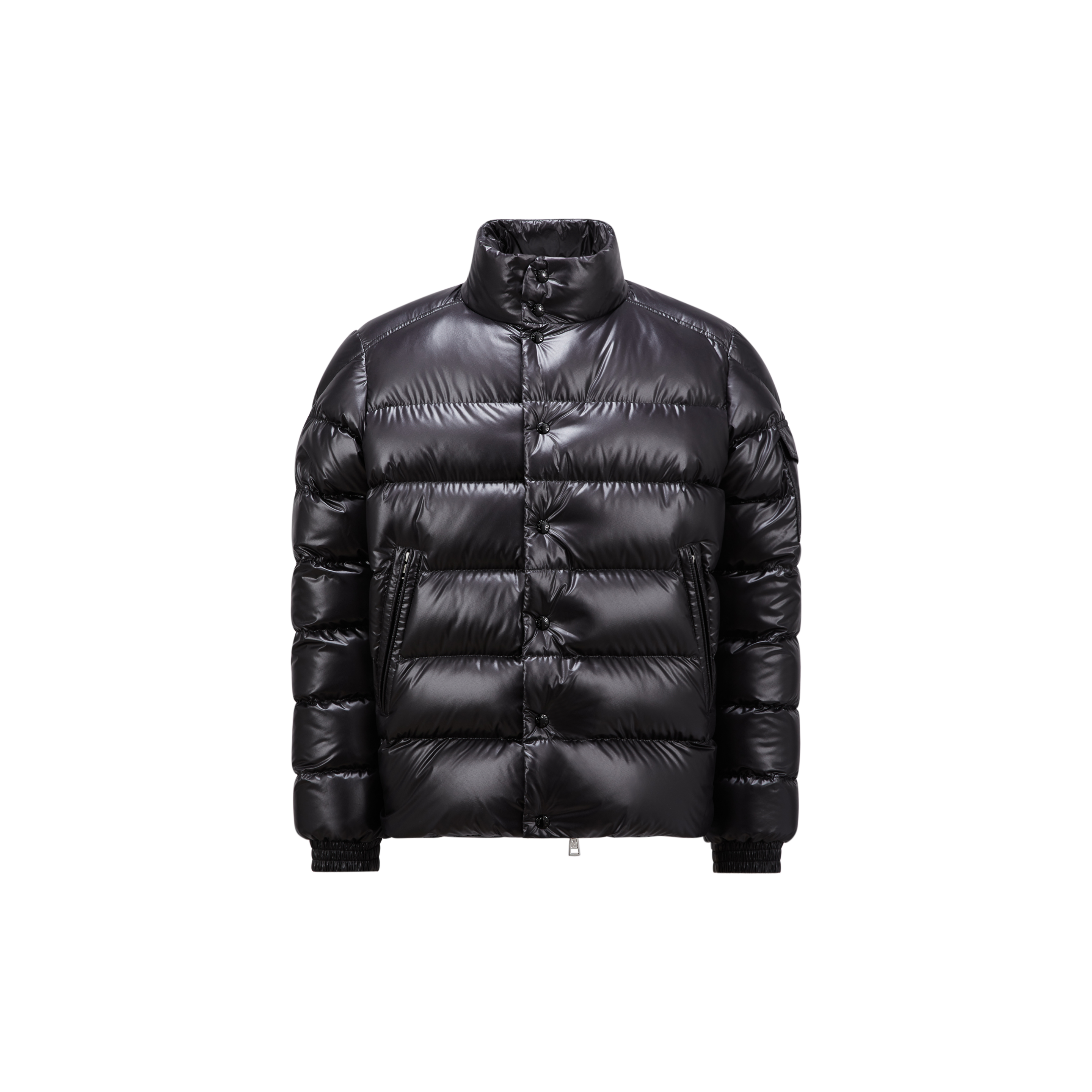 MONCLER COLLECTION LULE SHORT DOWN JACKET, MEN, BLACK, SIZE: 7 