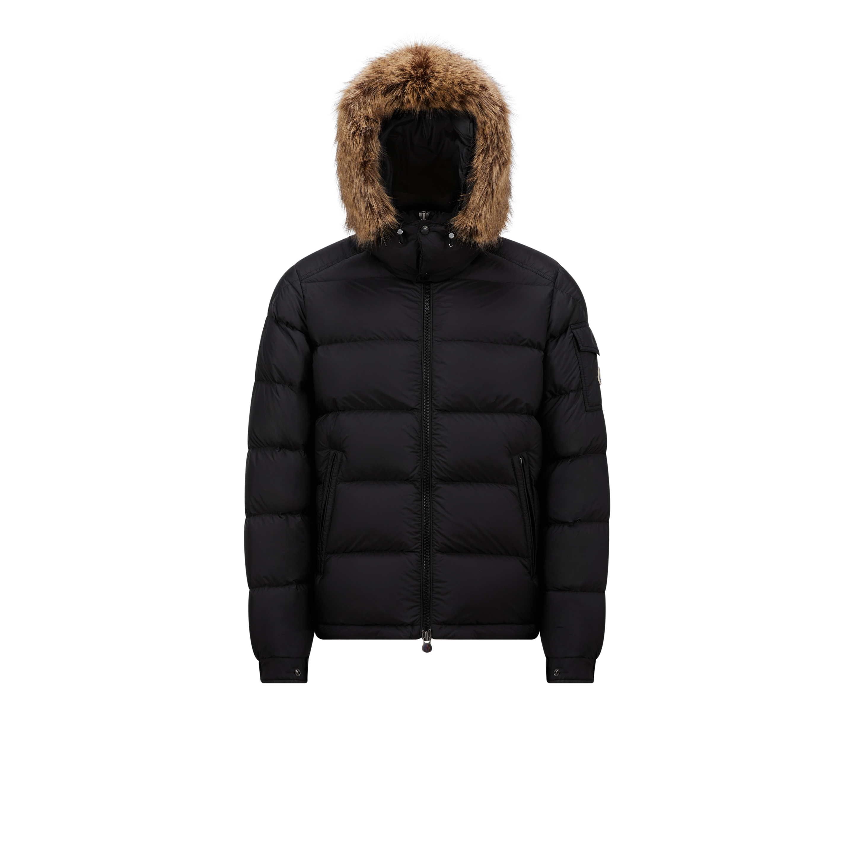 Shop Moncler Collection Mayaf Short Down Jacket, Men, Black, Size: 4