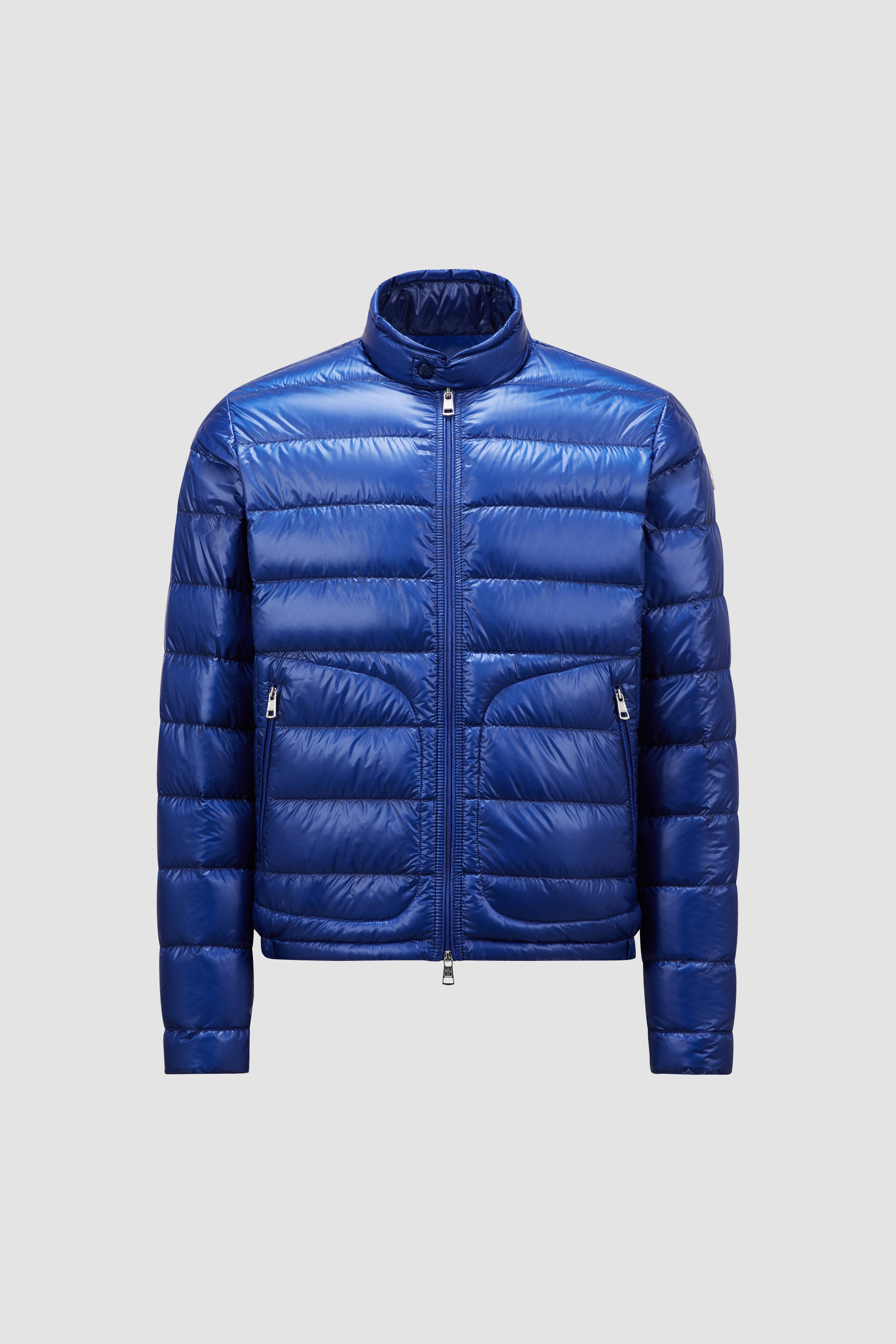 Electric Blue Acorus Packable Short Down Jacket Short Down Jackets for Men Moncler IT