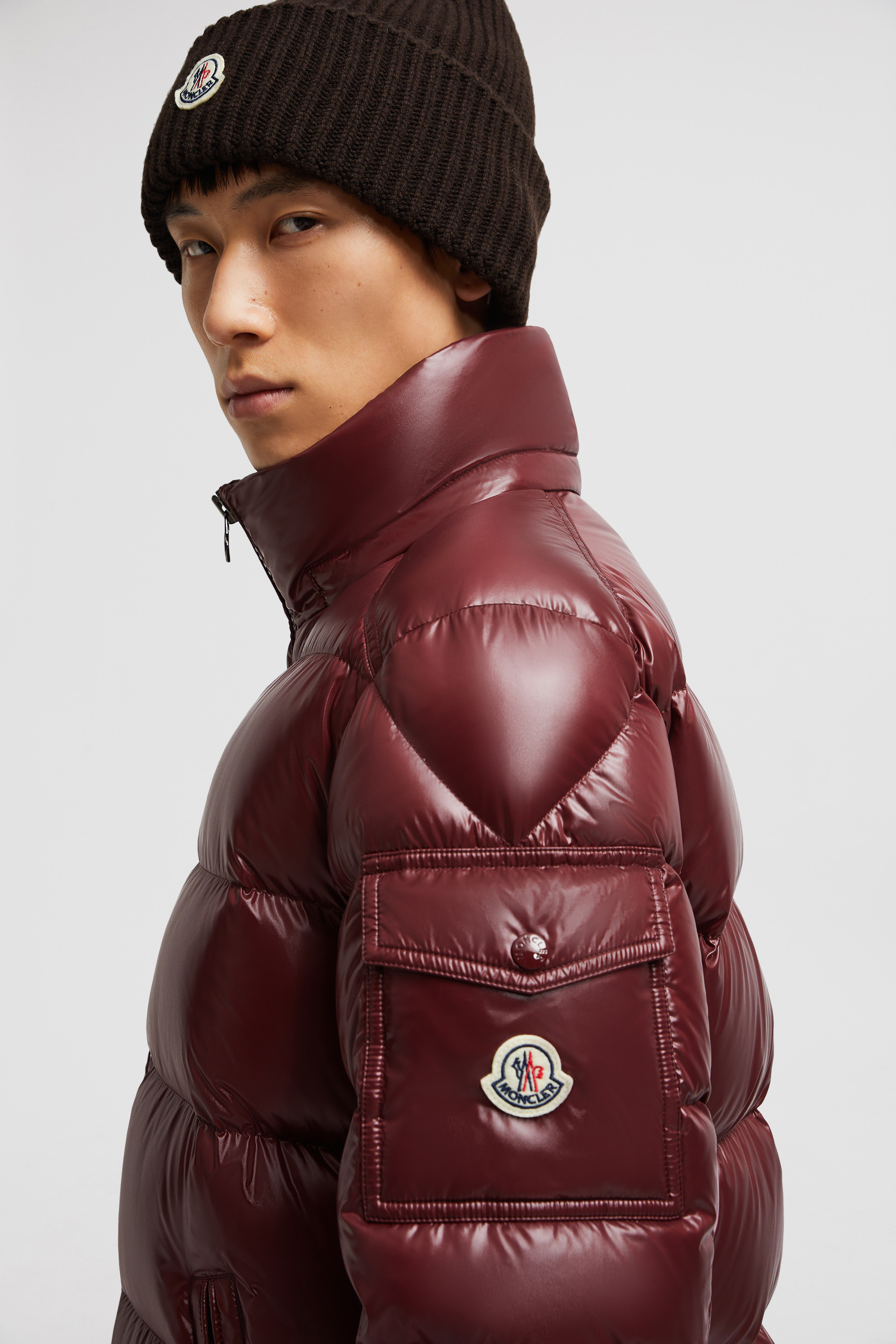 Moncler maroon jacket on sale