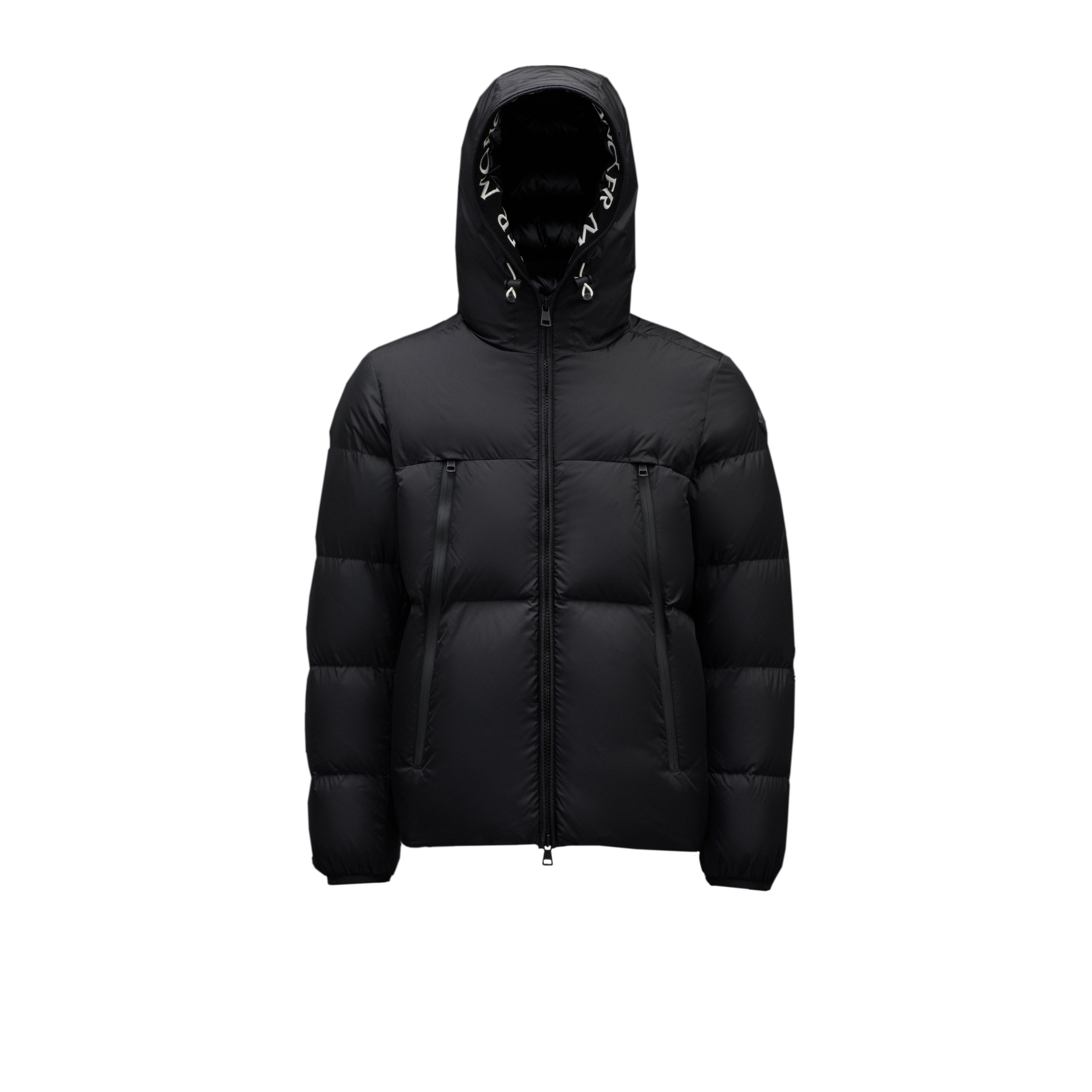 Shop Moncler Collection Montcla Short Down Jacket, Men, Black, Size: 7