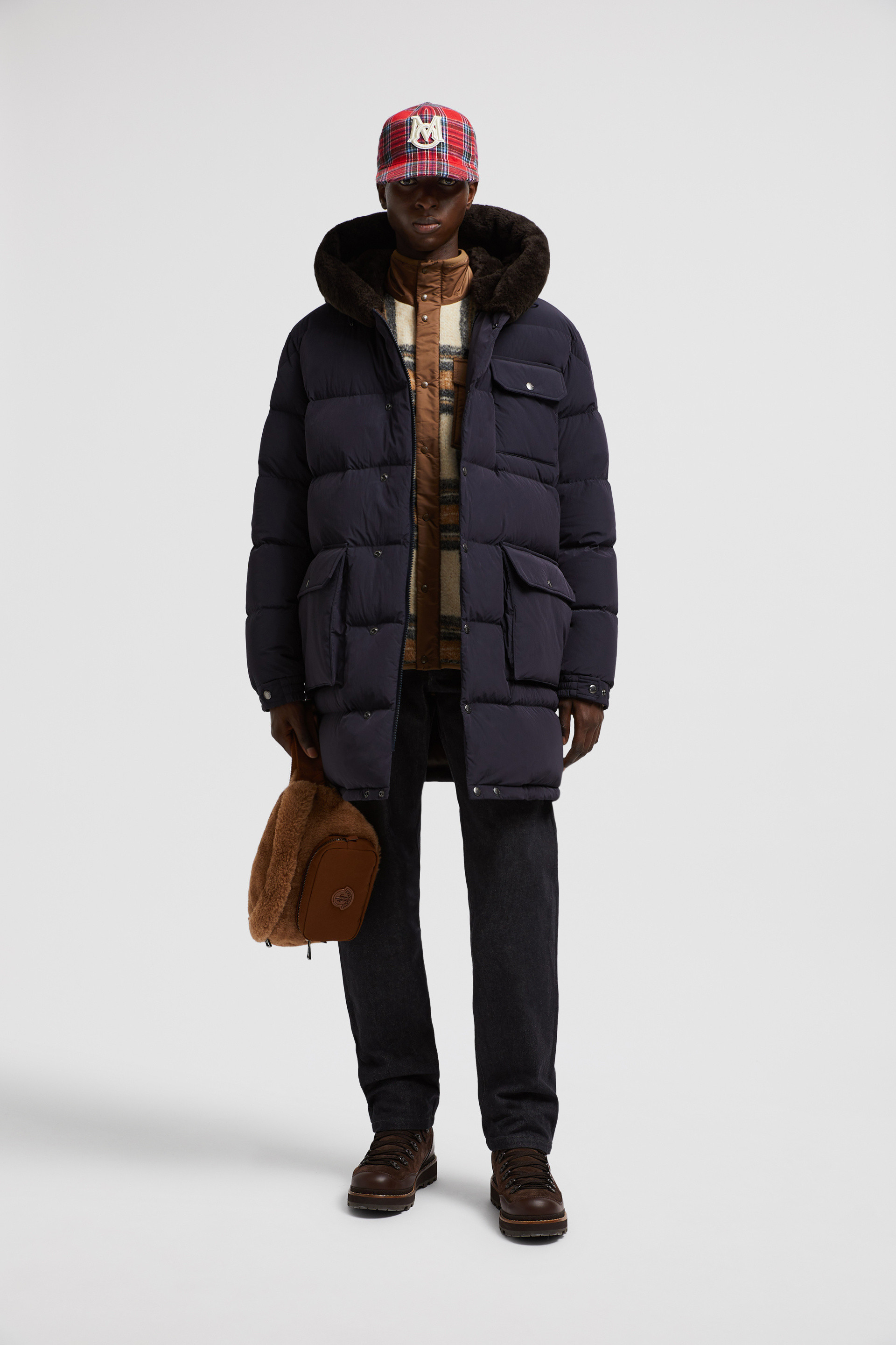 2colors】MONCLER Hanoverian long down jacket BLACK/NIGHT ゆらめい BLUE モンクレール  ハノーヴェリアン ロング ダウン