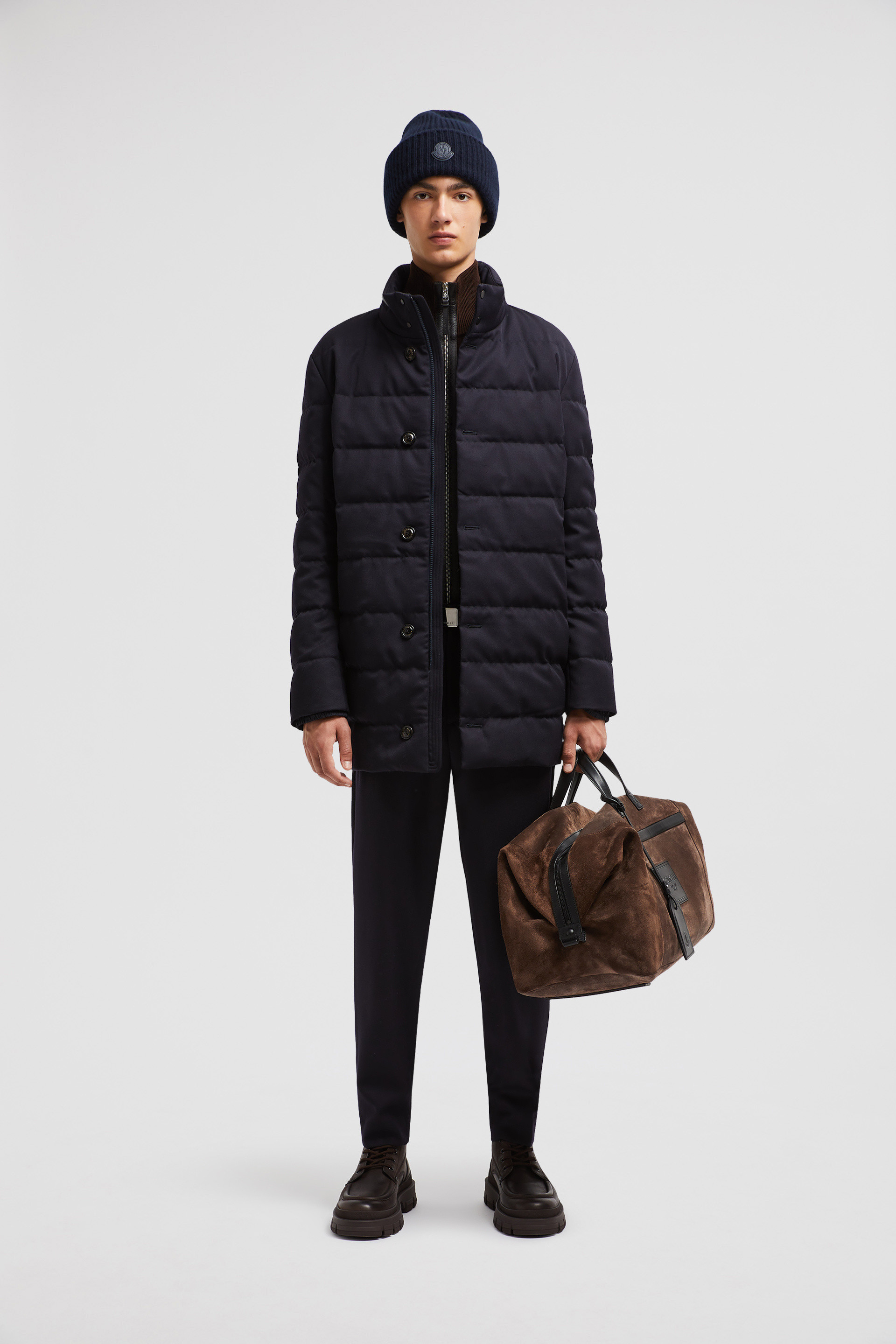 Moncler mens long jacket on sale