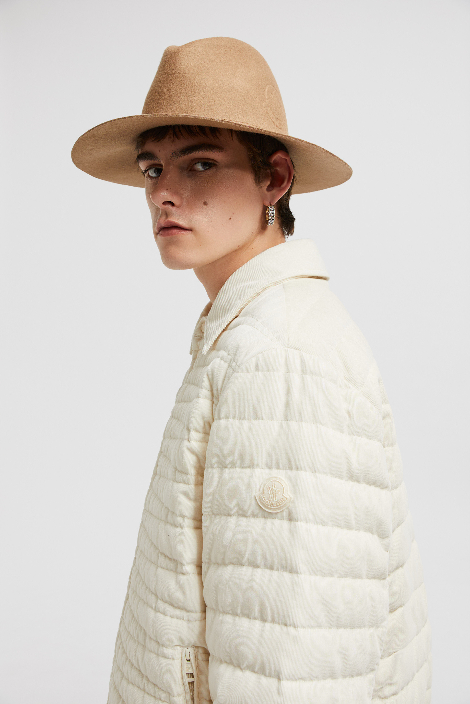 Off White Coromell Corduroy Down Shirt Jacket - Short Down
