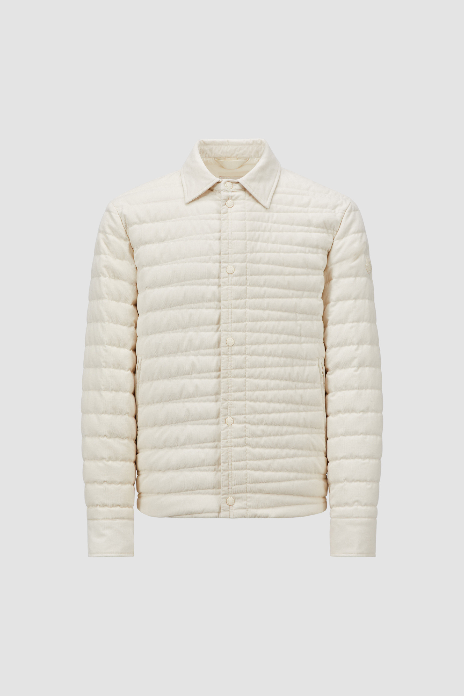 ダウンジャケット Coromell Corduroy Down Shirt Jacket Off White Coromell Corduroy Down Shirt Jacket - Short Down