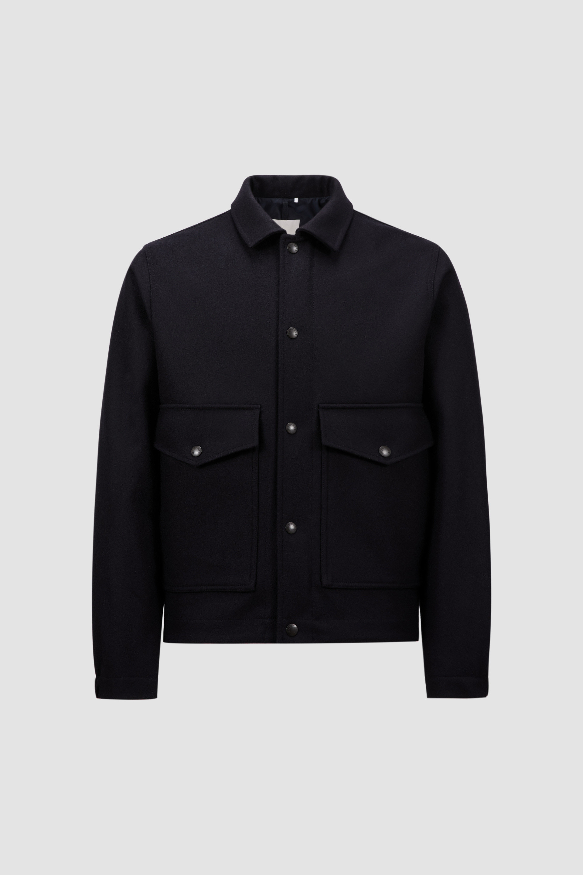 Dark Blue Fredarola Wool Shirt Jacket - Short Down Jackets for Men | Moncler  US