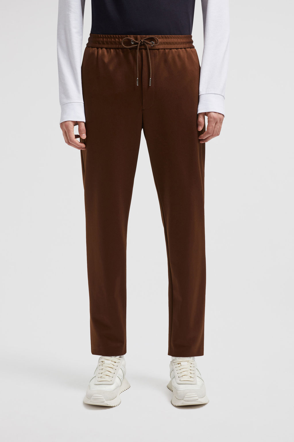 Brown Logo Track Pants - Trousers & Shorts for Men | Moncler GB