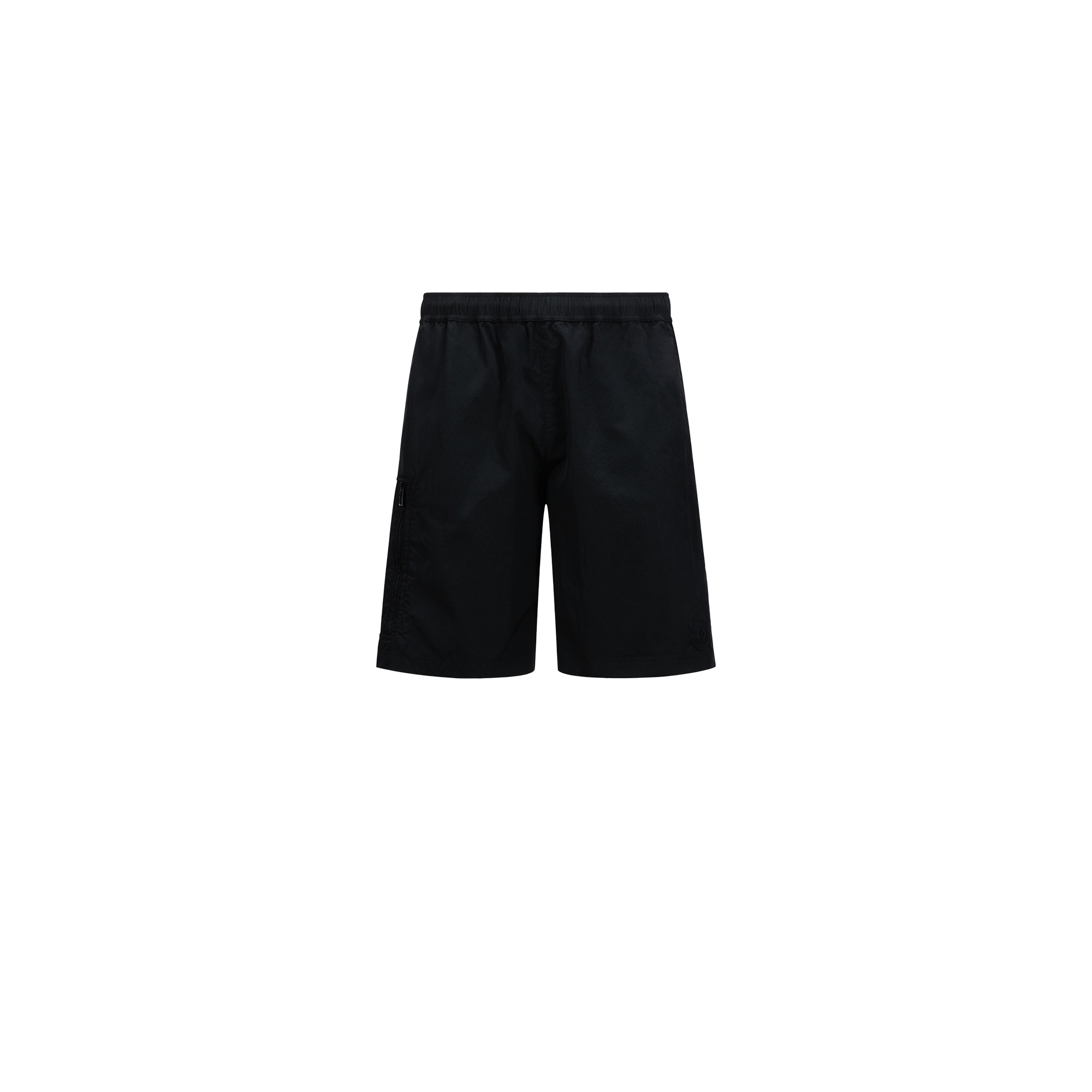 Moncler Logo Patch Swim Shorts Black | ModeSens