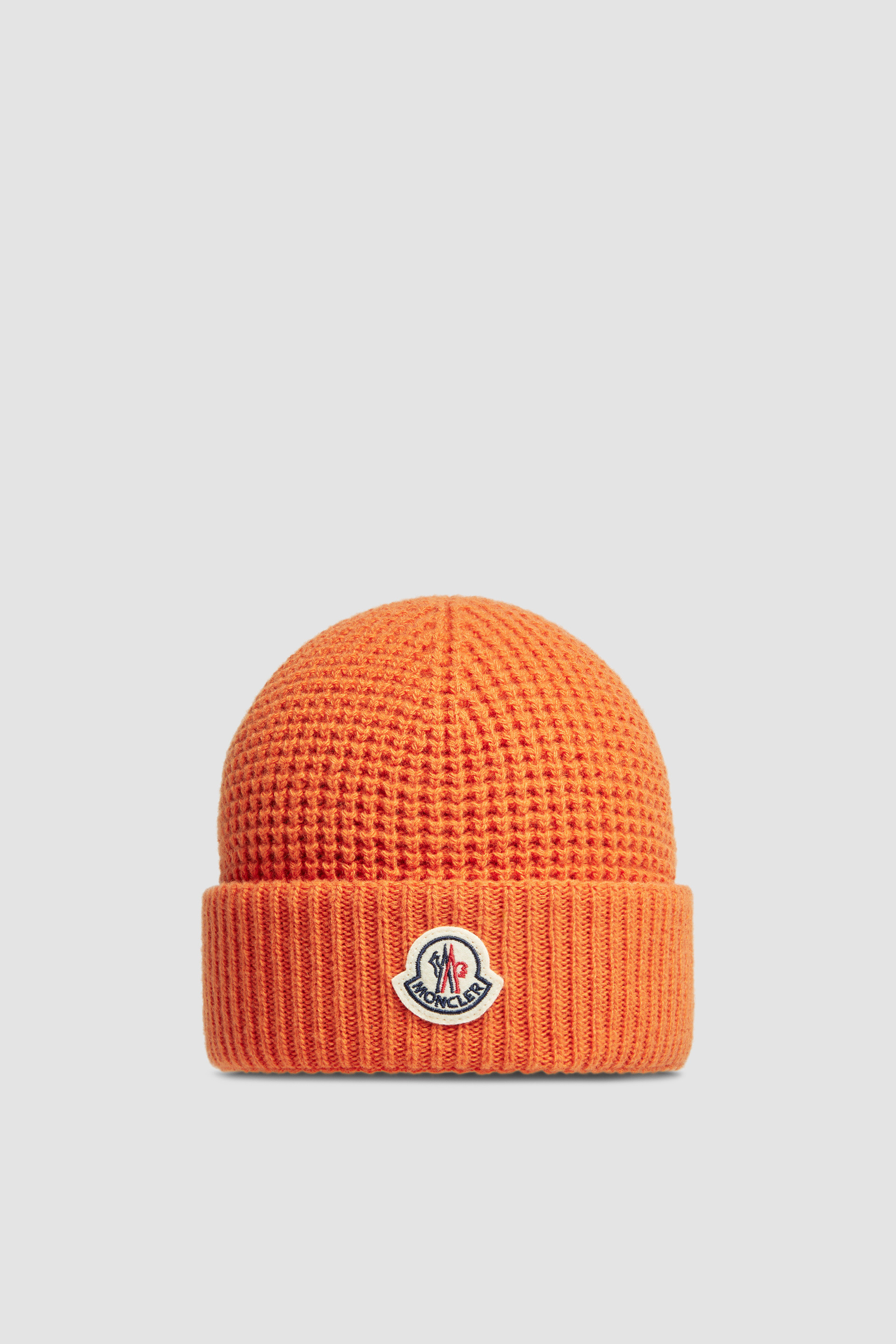 Pumpkin Orange Wool Cashmere Beanie Hats Beanies for Men Moncler CH