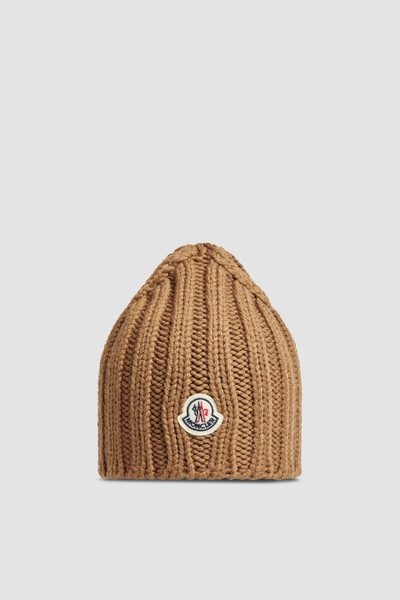 BEANIE HAT IN BISQUE BEIGE WOOL 426236
