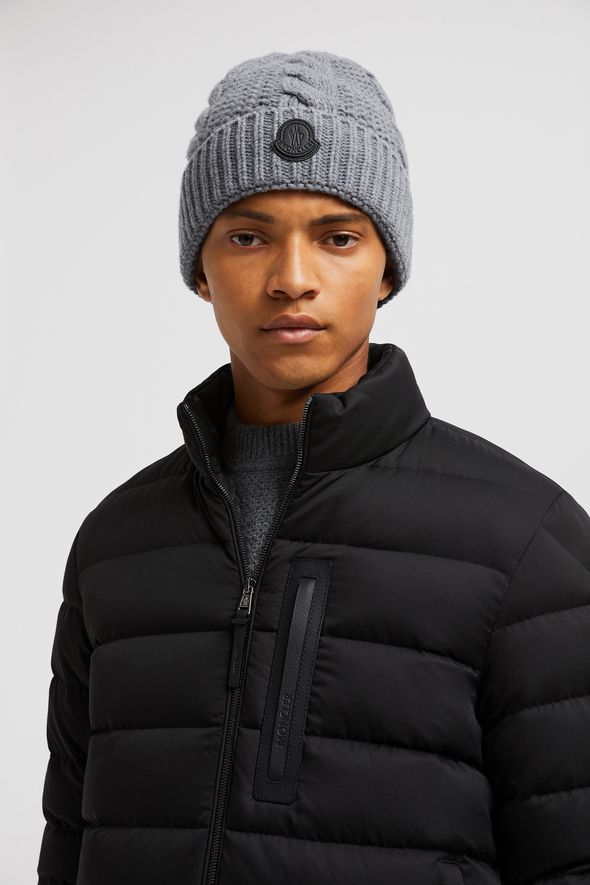 Dark Grey shops moncler beanie