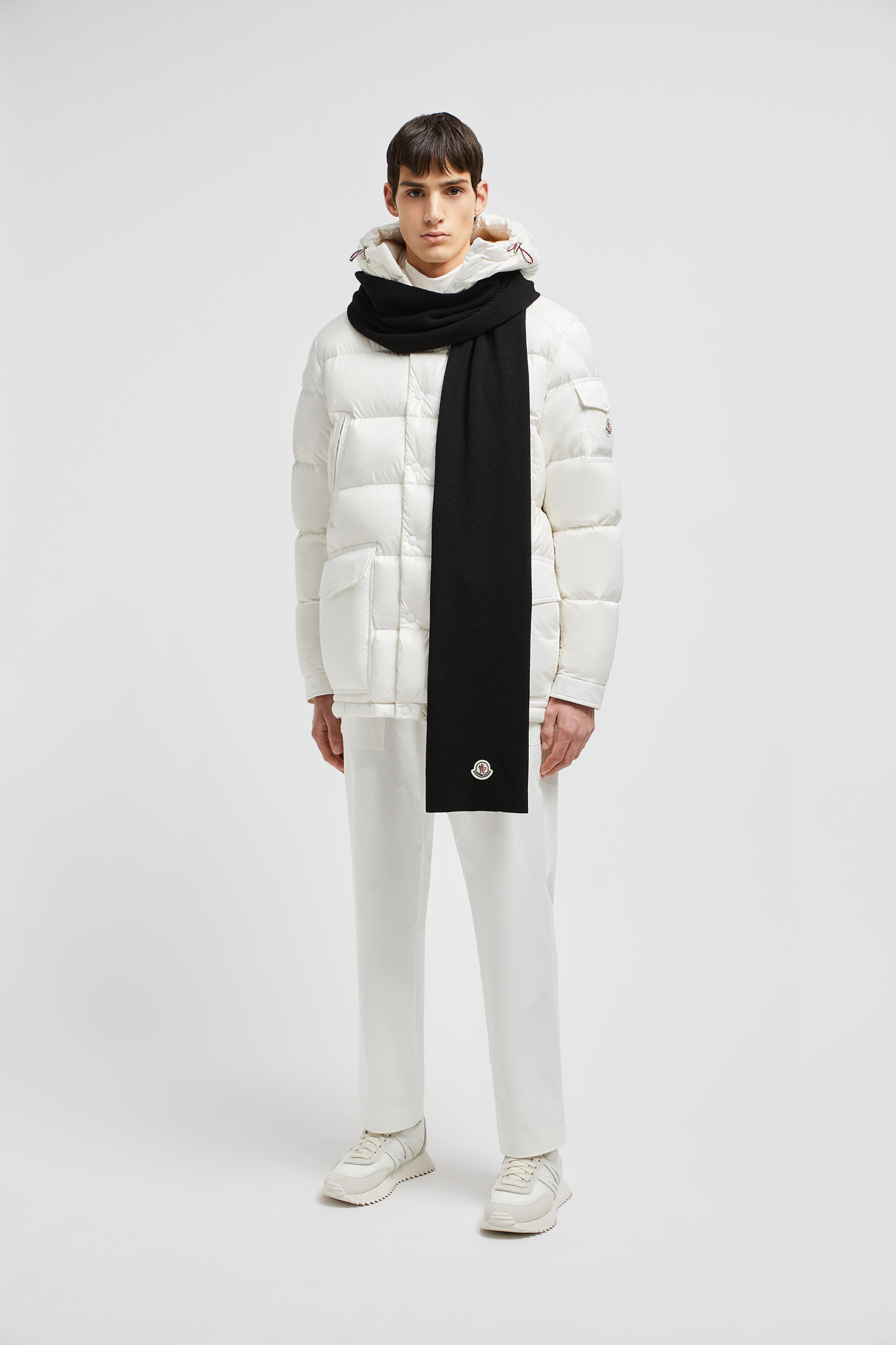 Moncler hat and scarf set mens online