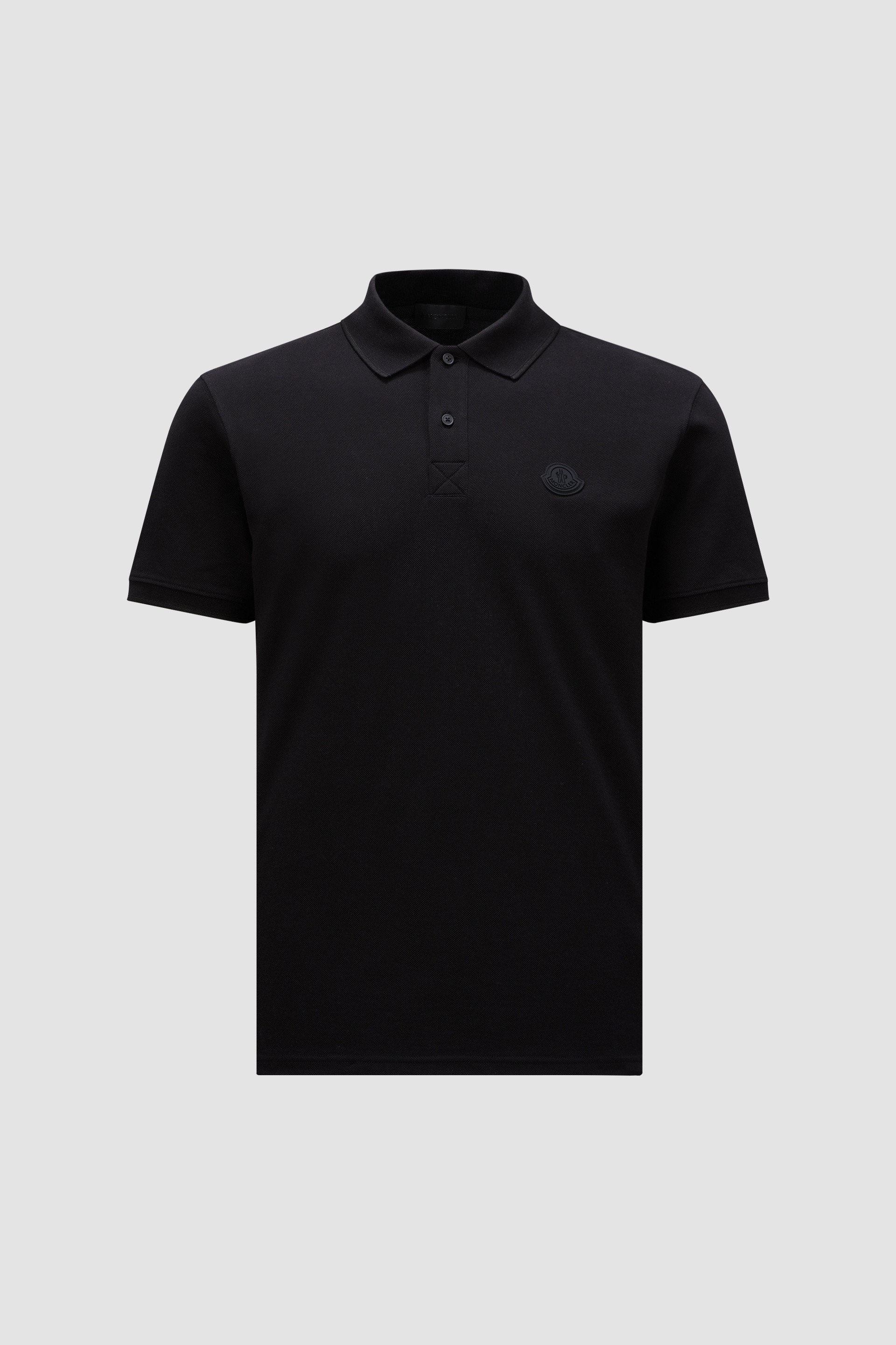 Mens black moncler polo shirt best sale