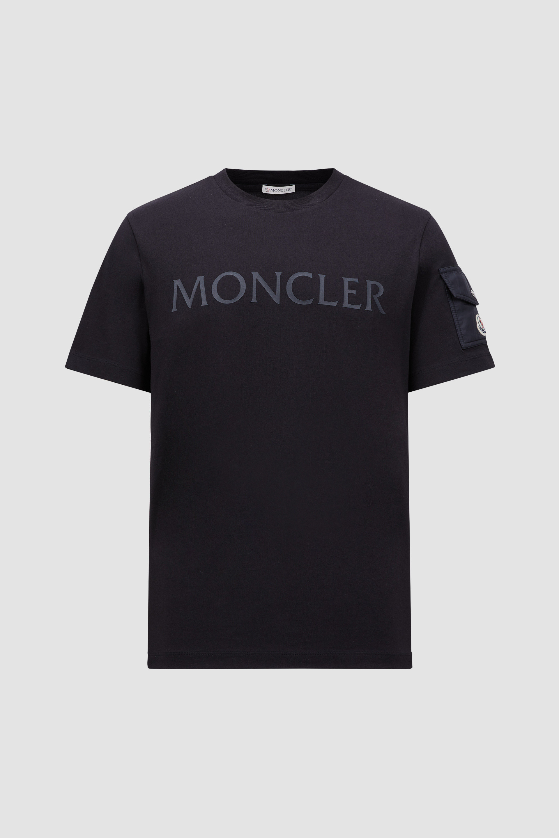 Navy blue moncler t shirt best sale