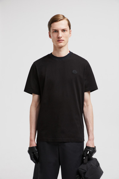 Black Logo Patch T-Shirt - Polos & T-shirts for Men | Moncler SE