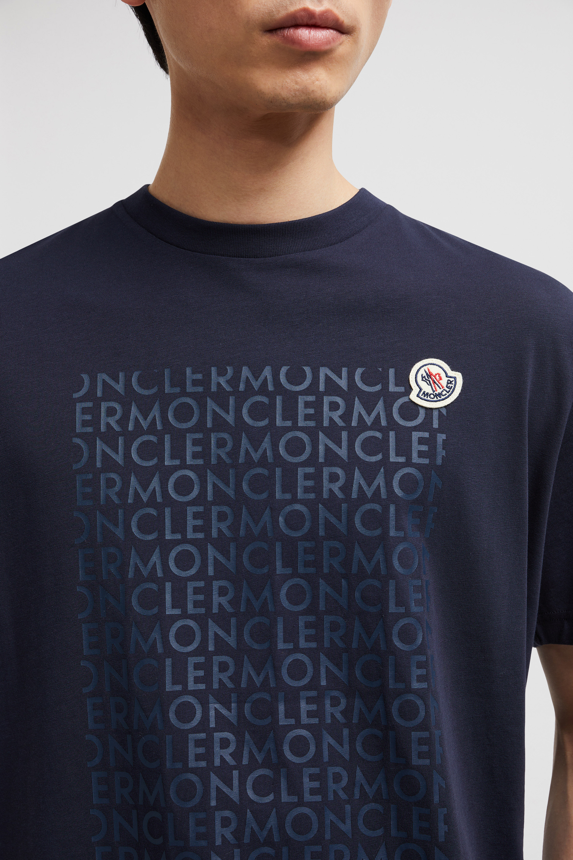 Navy blue moncler shirt