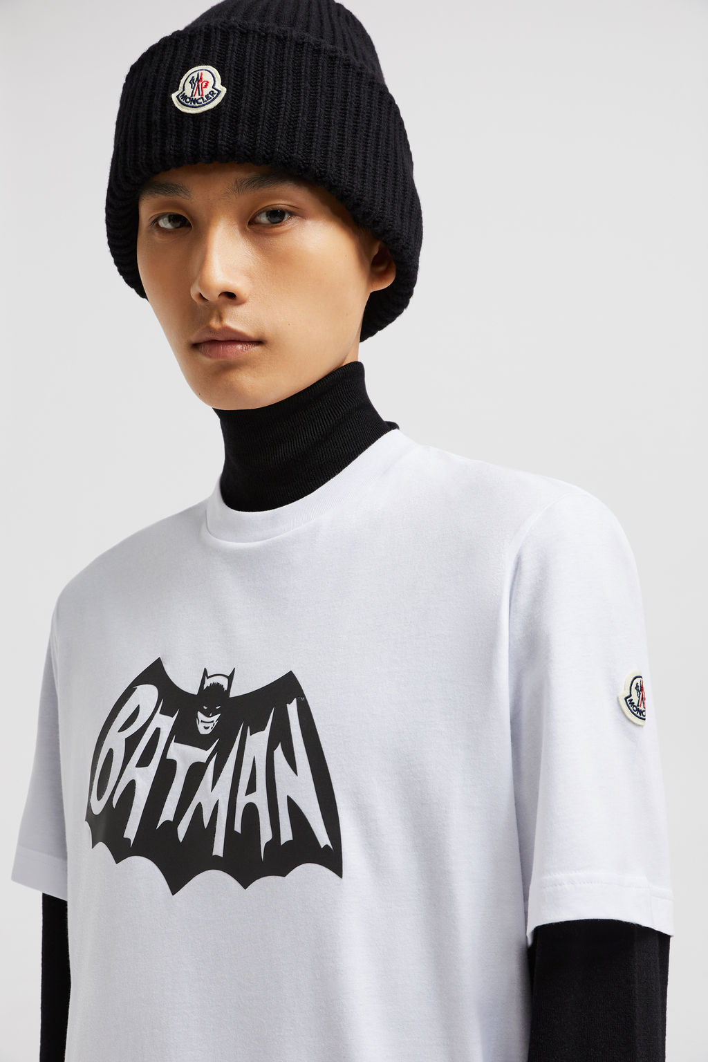 Optical White Batman Logo T-Shirt - Polos & T-shirts for Men | Moncler US