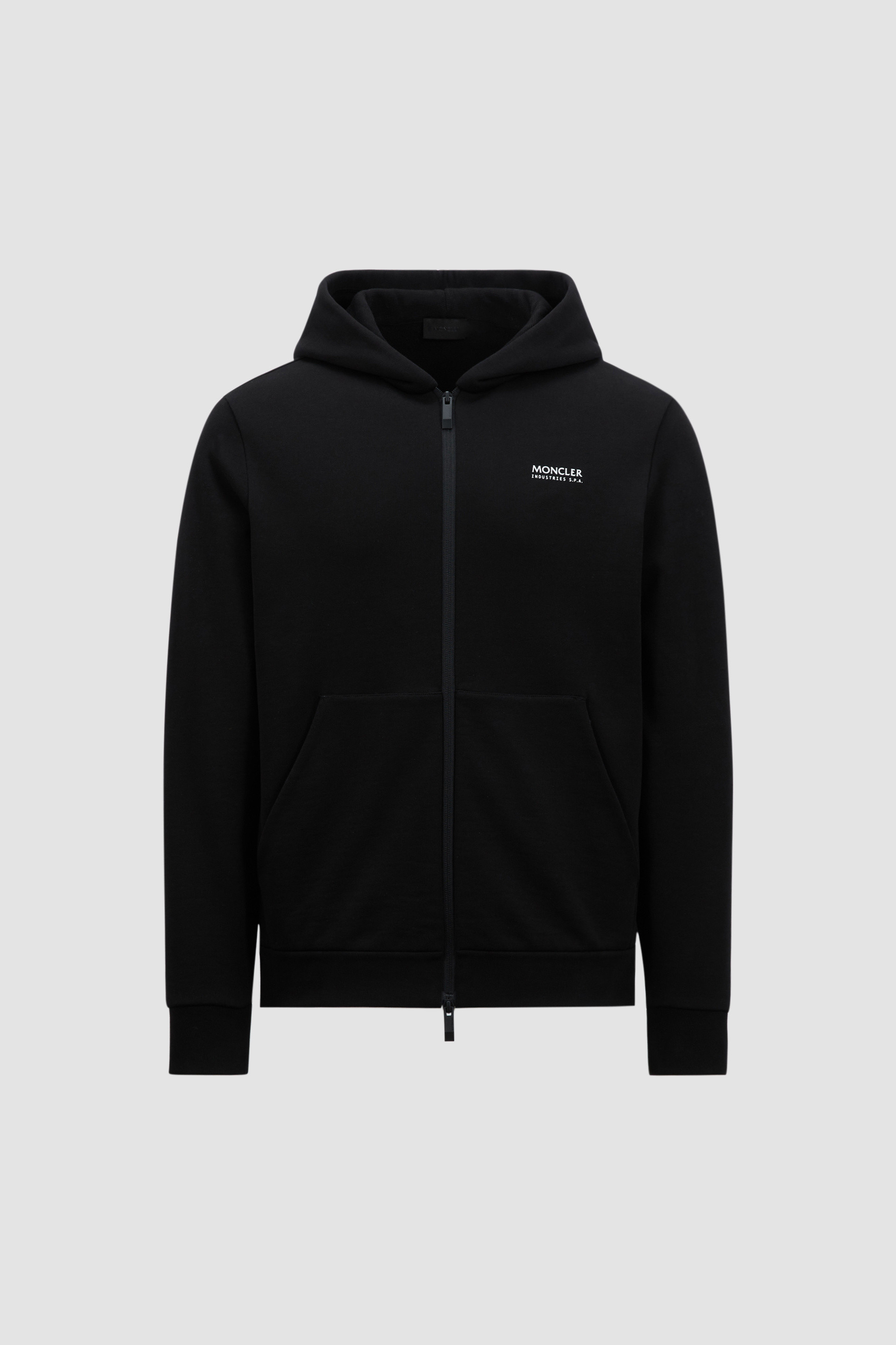 Black Logo Hoodie Sweatshirts for Men Moncler KR