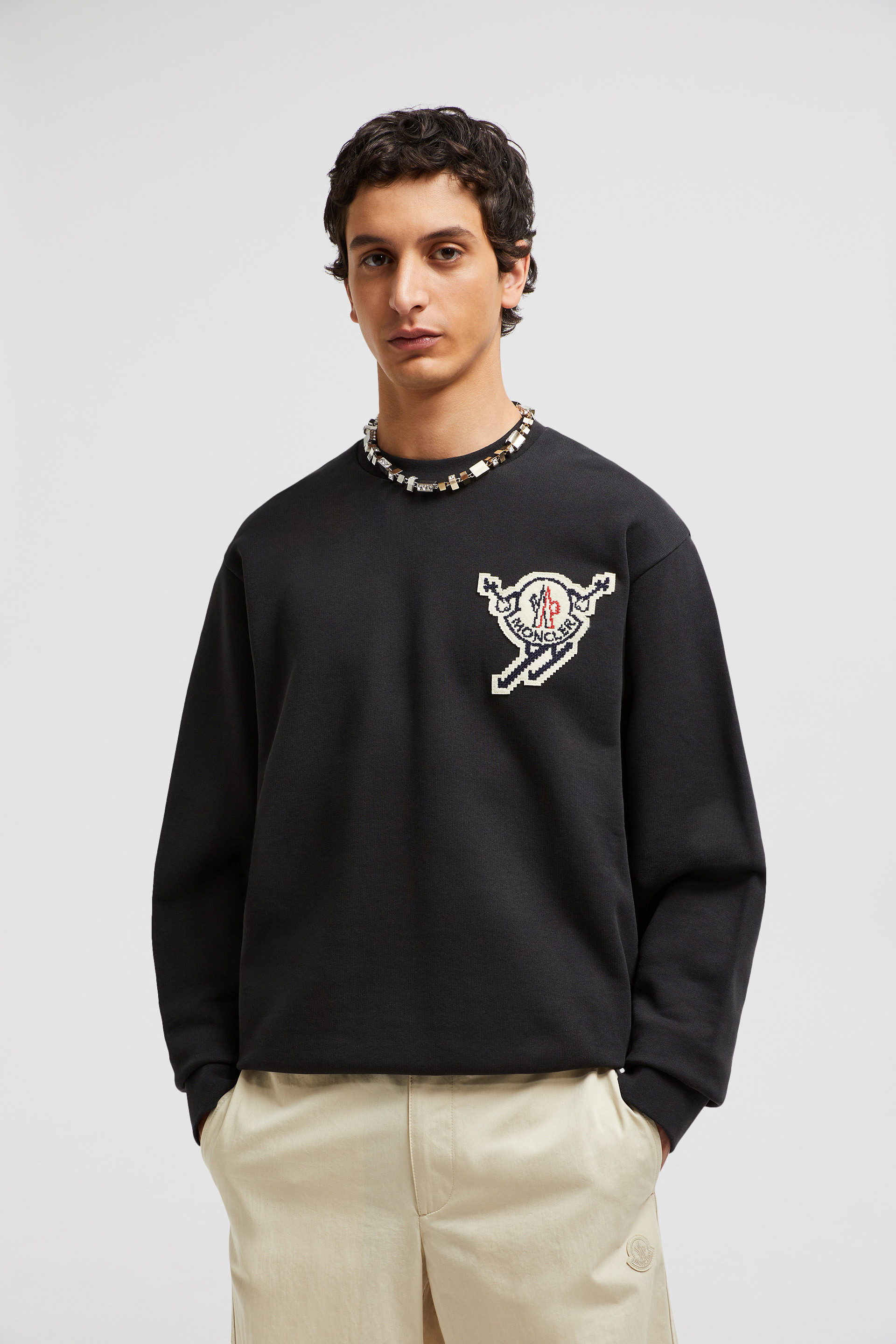 ブラック スウェットシャツ : Sweatshirts 向けの Men | モンクレール