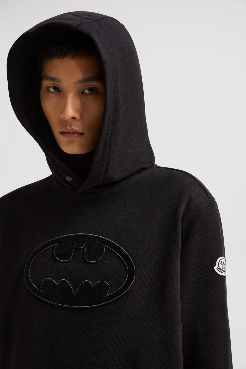 Black Batman Logo Hoodie - Sweatshirts for Men | Moncler GB