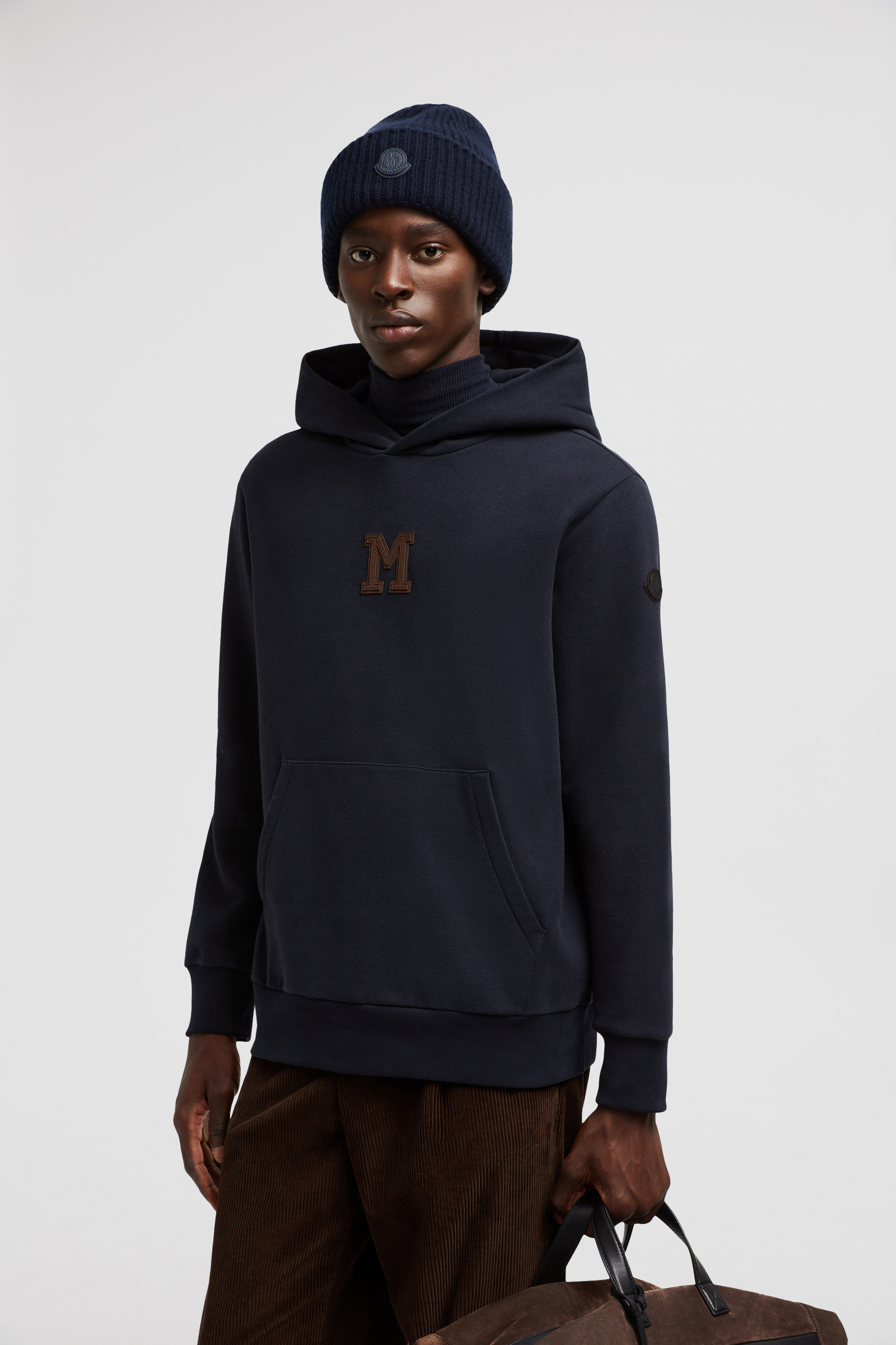 Monogram Patch Cotton Hoodie