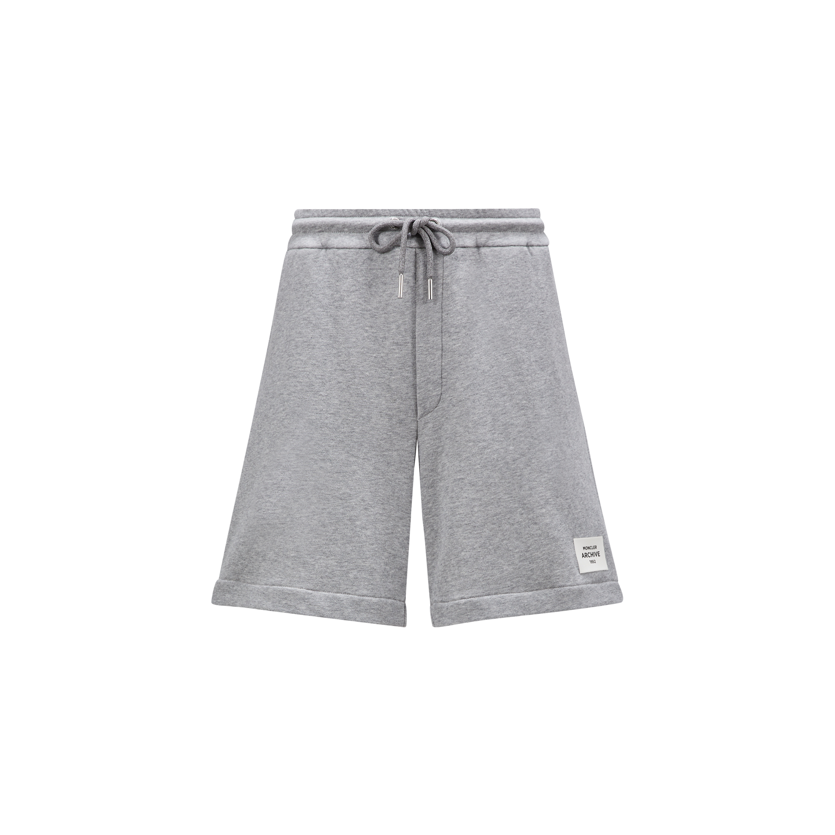 Shop Moncler Collection Short À Logo In Grey