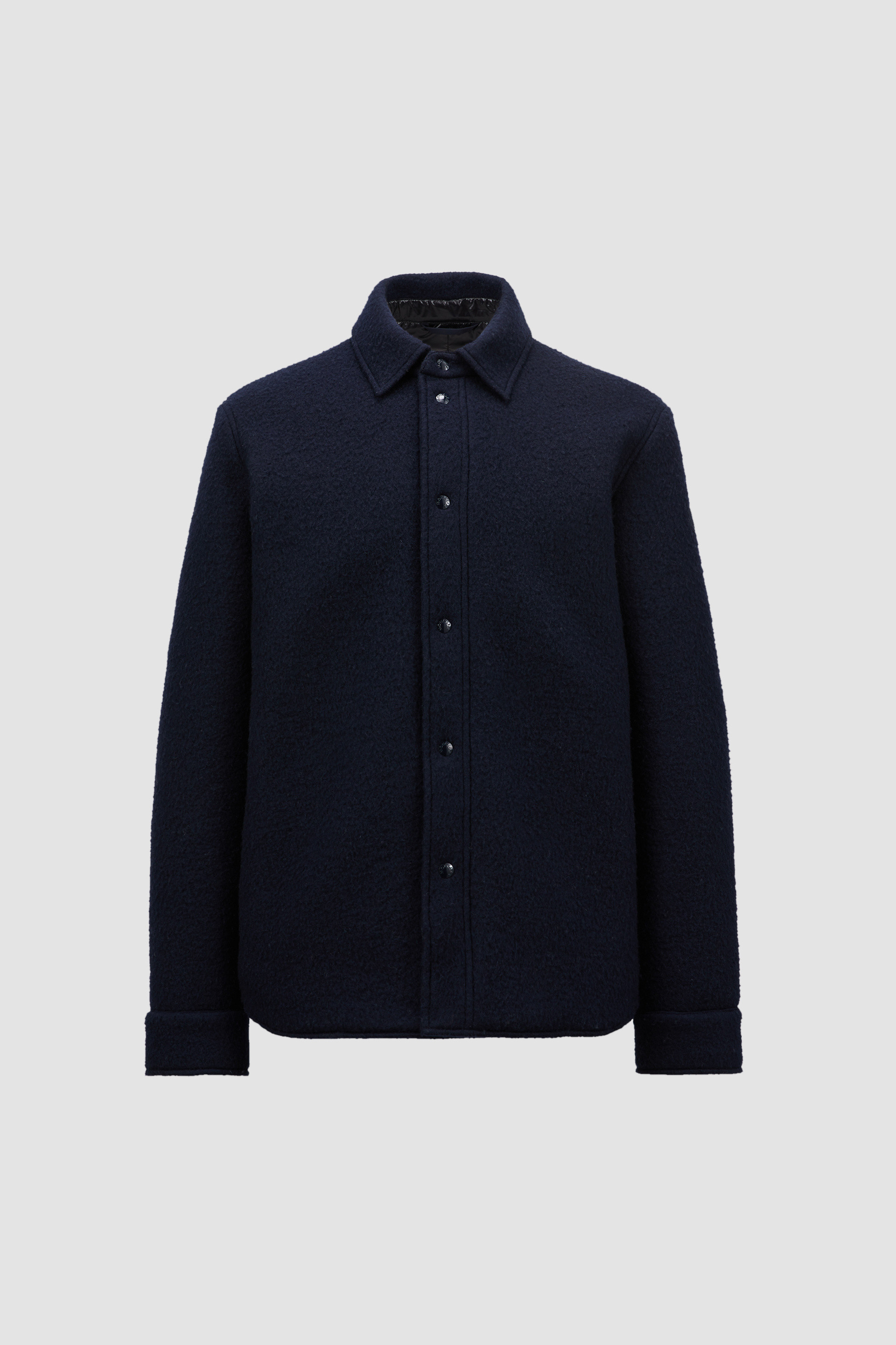 Giacca camicia in misto lana Blu Notte - Giacche Camicia