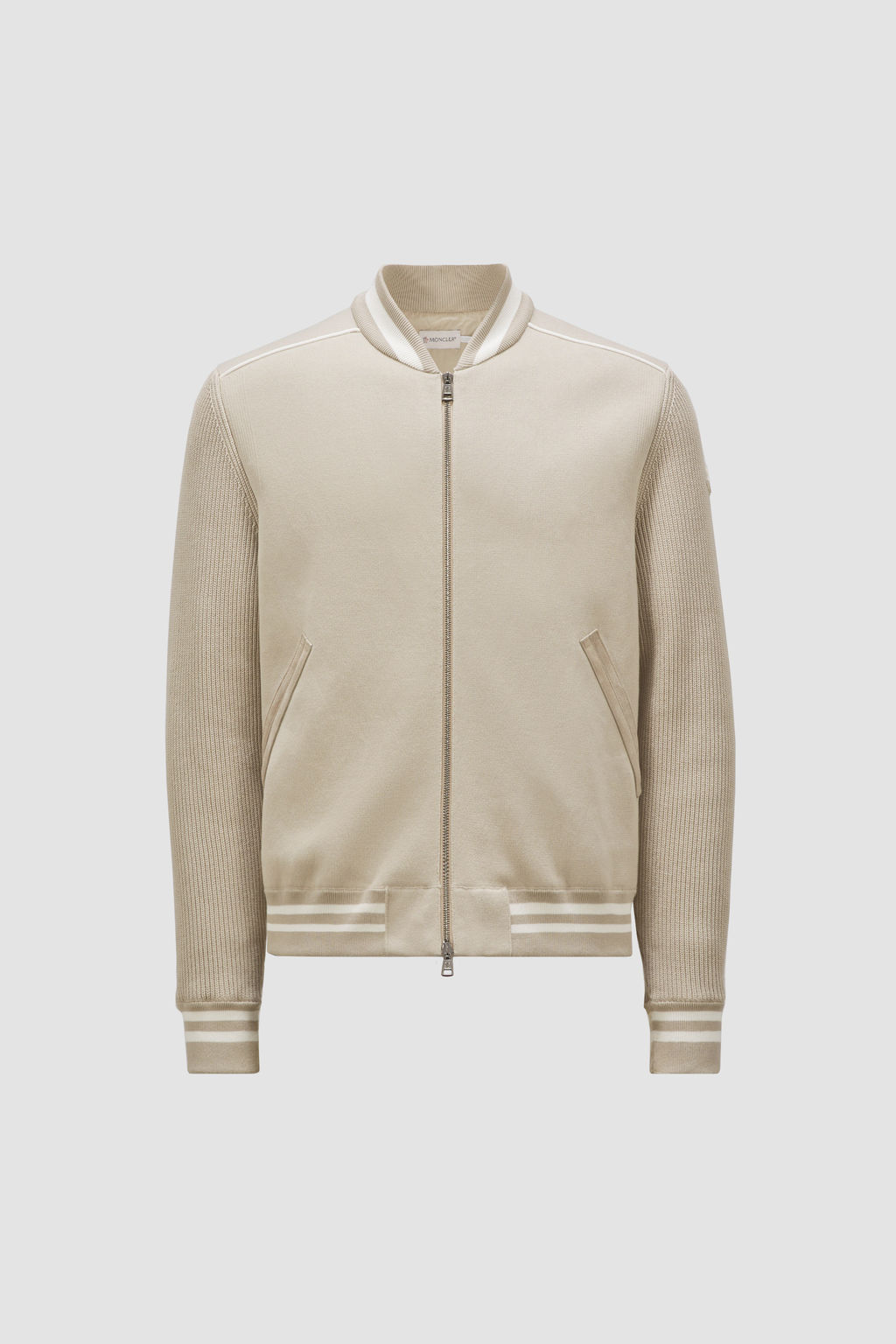 VogeLuxe | Men’s Zip-Up Cardigan with Textured Pattern main image 1