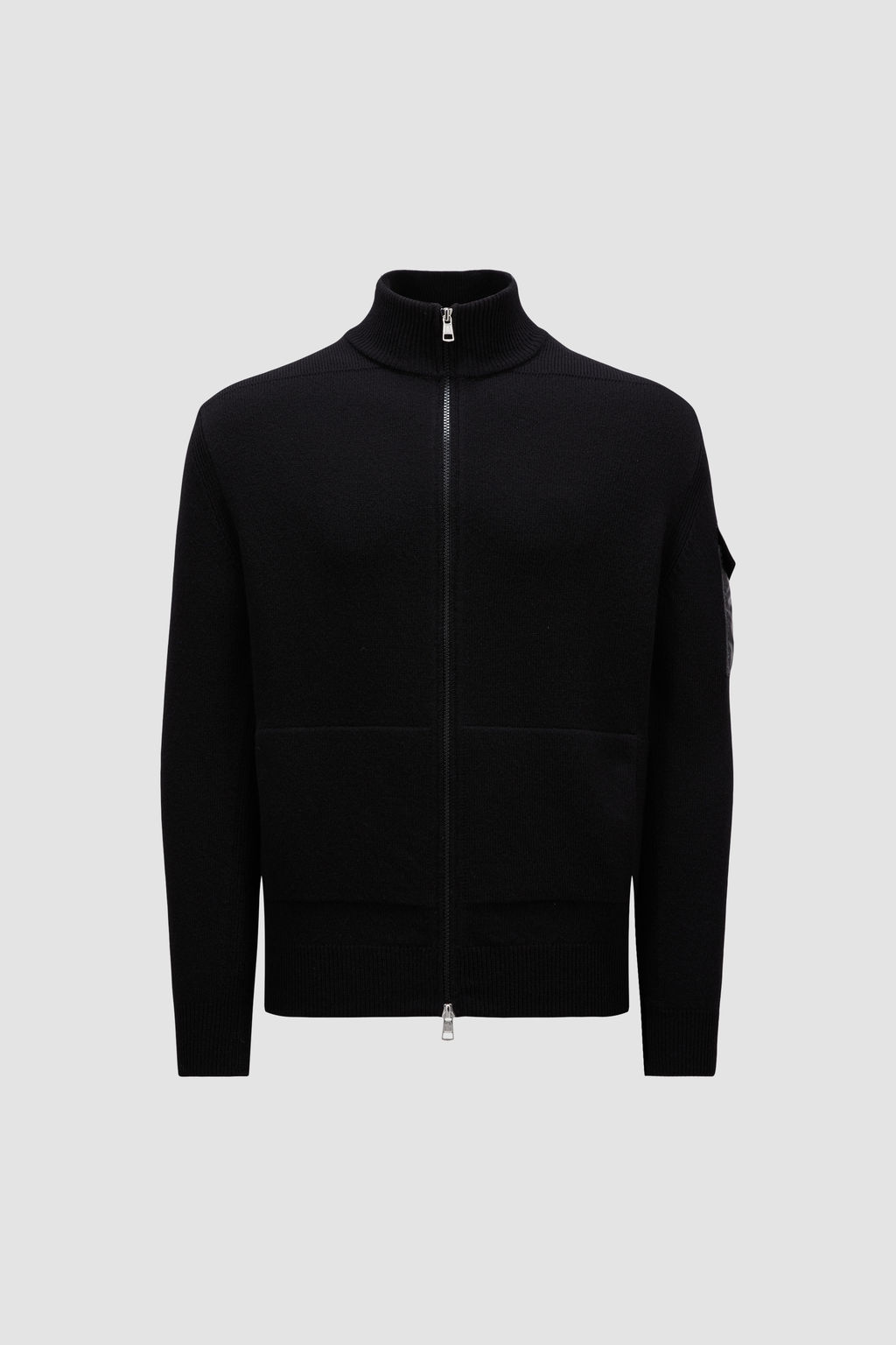 Moncler Men's Zippered Cardigan Black