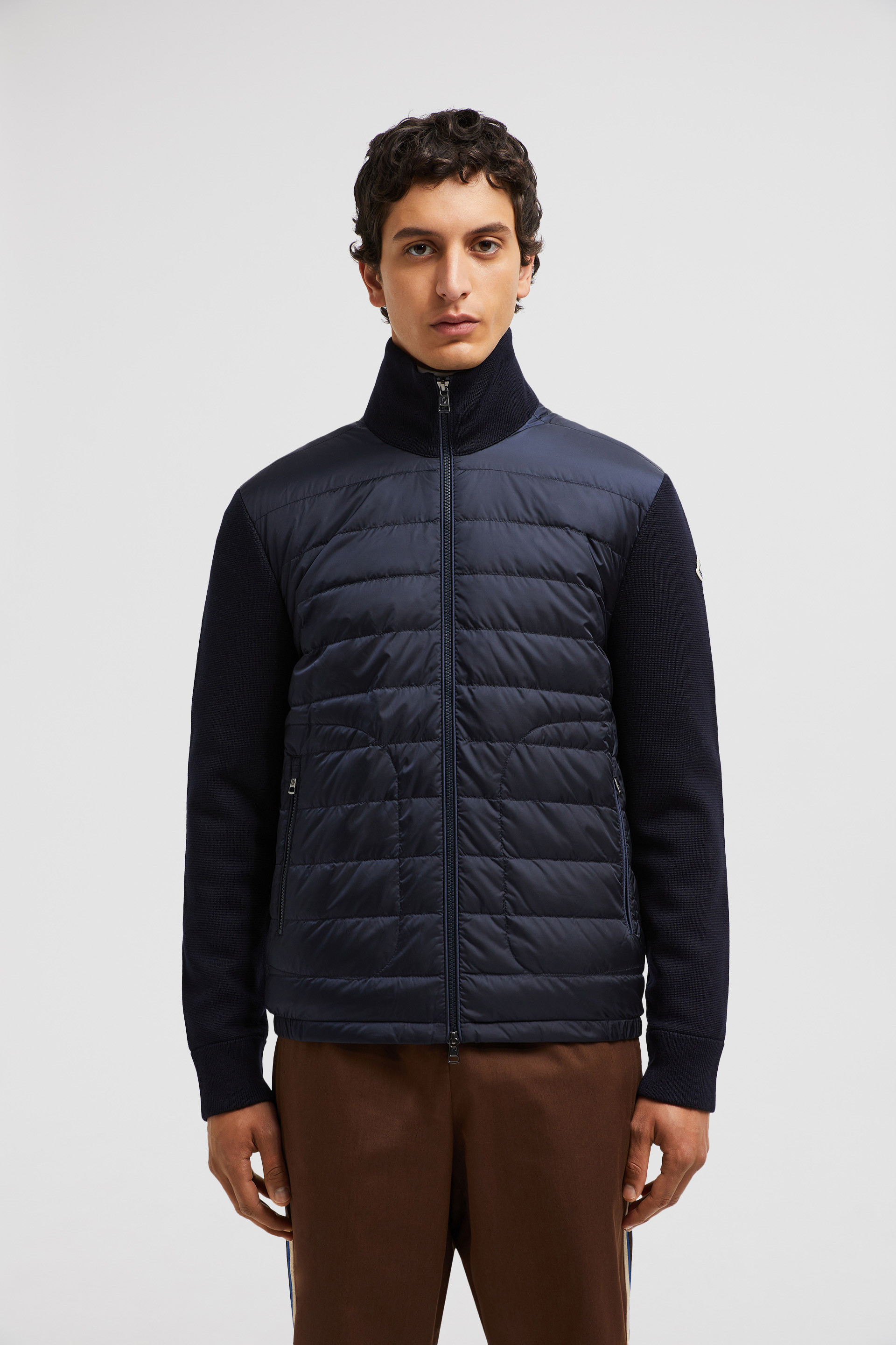 Moncler cardigan dark blue on sale