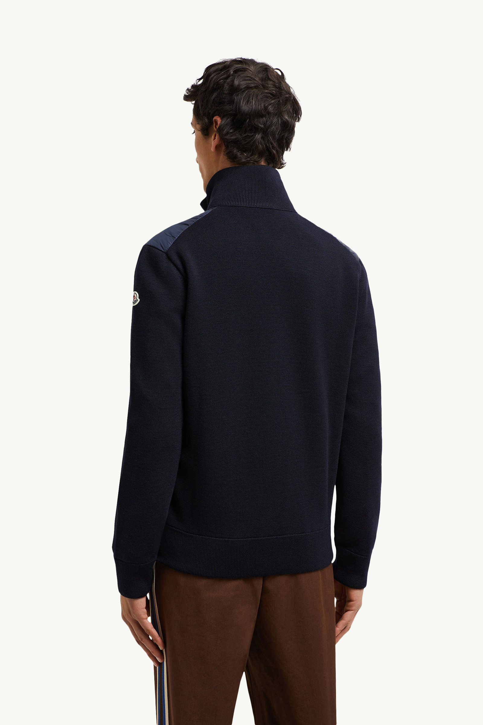 Navy Blue Padded Wool Cardigan - Sweaters & Cardigans for Navy Blue Padded Wool Cardigan - Sweaters & Cardigans for
