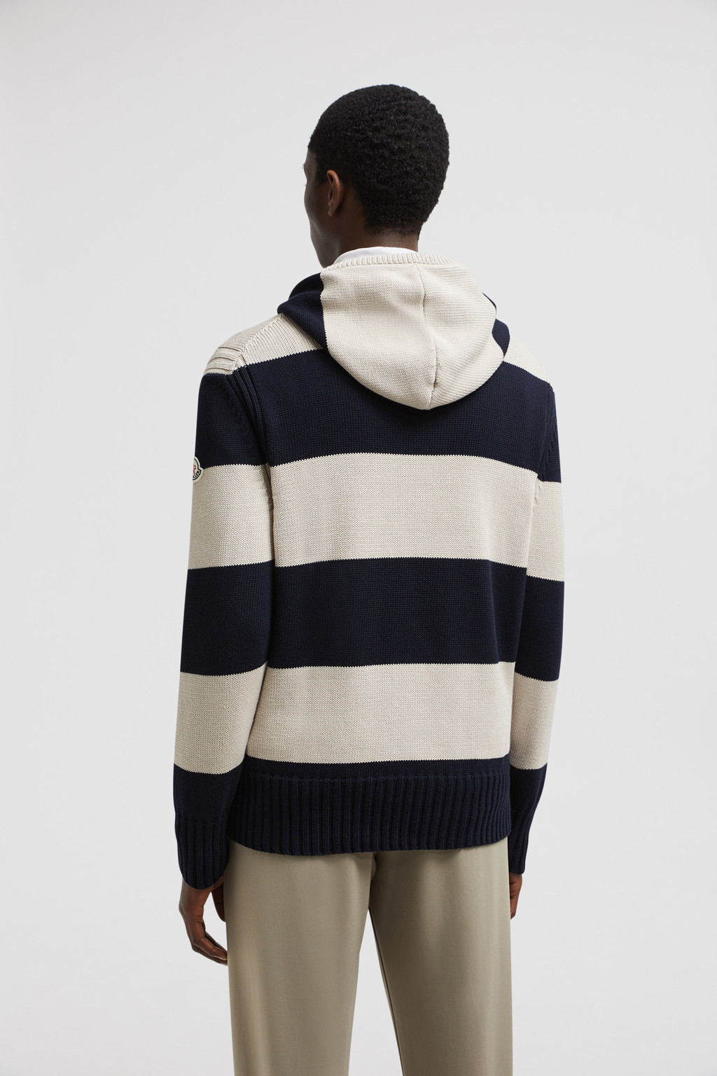 Sweat à capuche avec inscription garçon - Allez les bleus navy