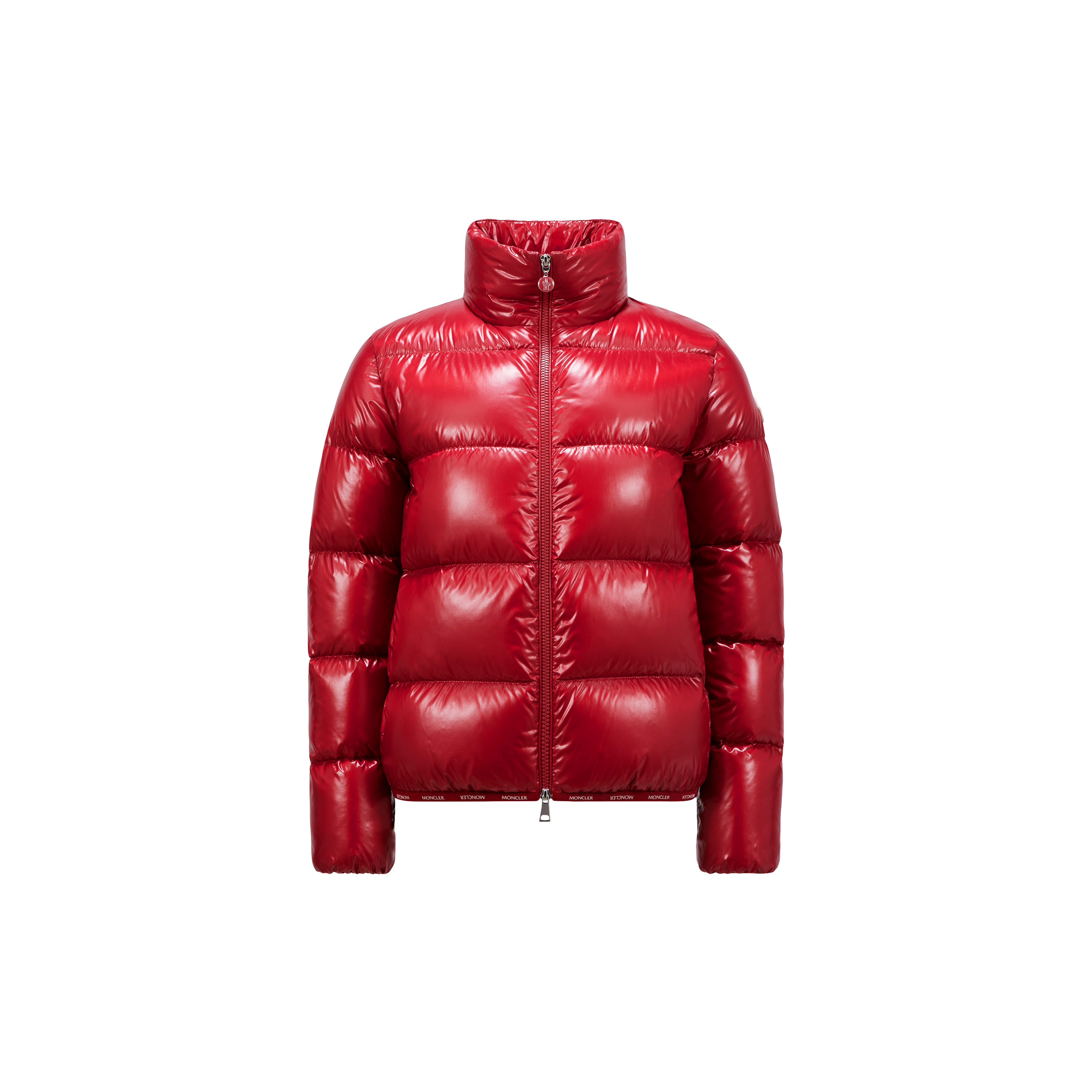 Shop Moncler Collection Doudoune Courte Abbadia In Red