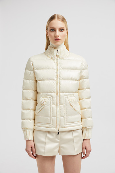 White Arcelot Wool-Trimmed Short Down Jacket - Short Down Jackets for Women  | Moncler US