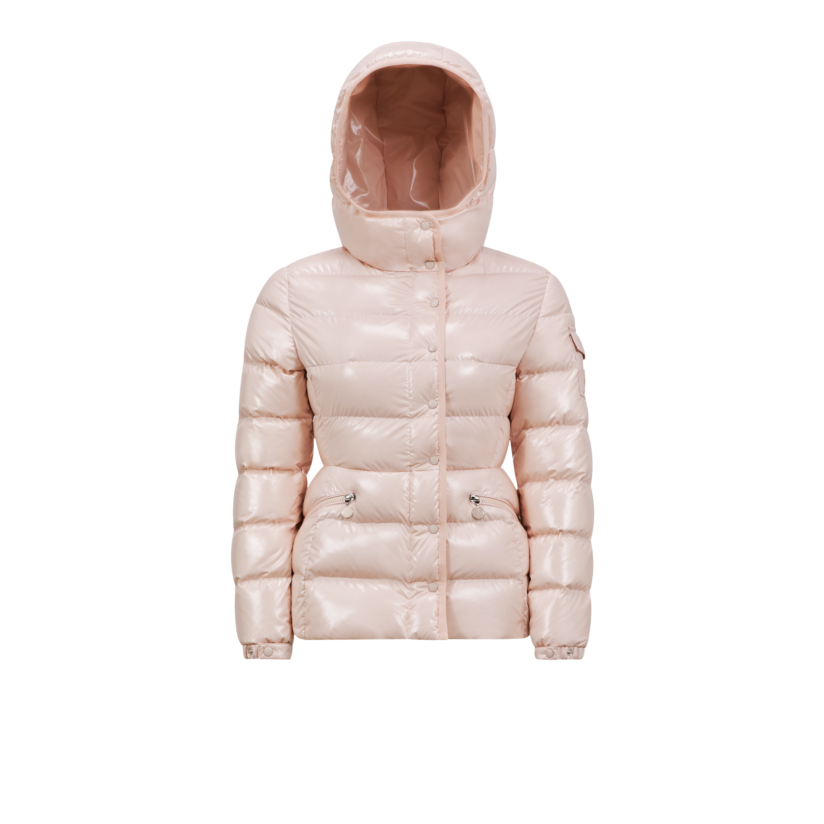 Shop Moncler Collection Barante Short Down Jacket, Women, Pink, Size: 1