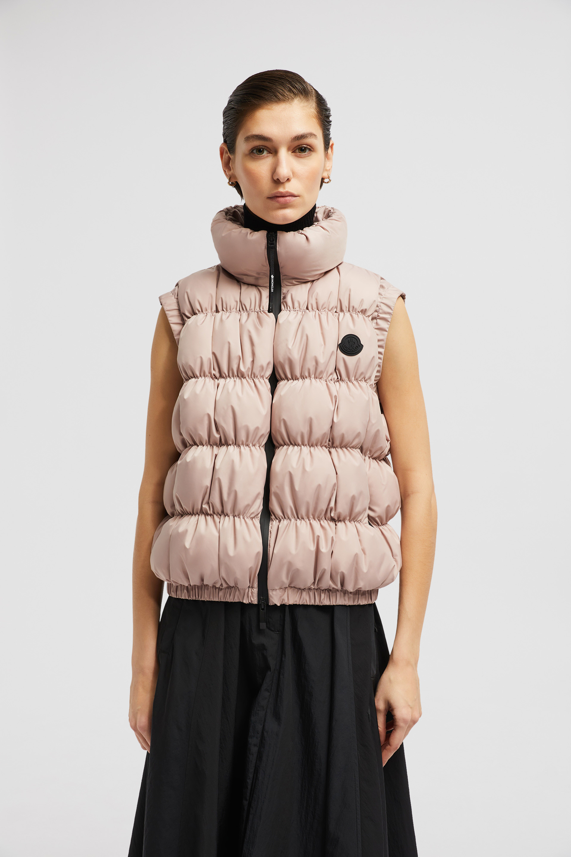 Moncler pink gilet on sale